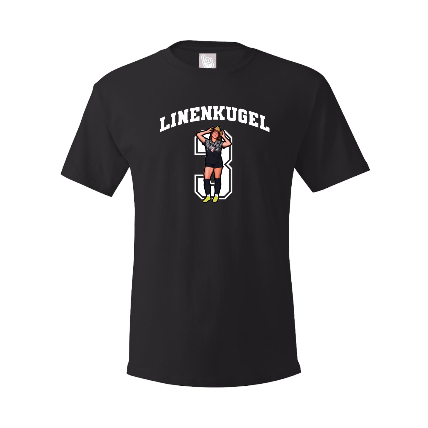 Youth Tee — Number in Black