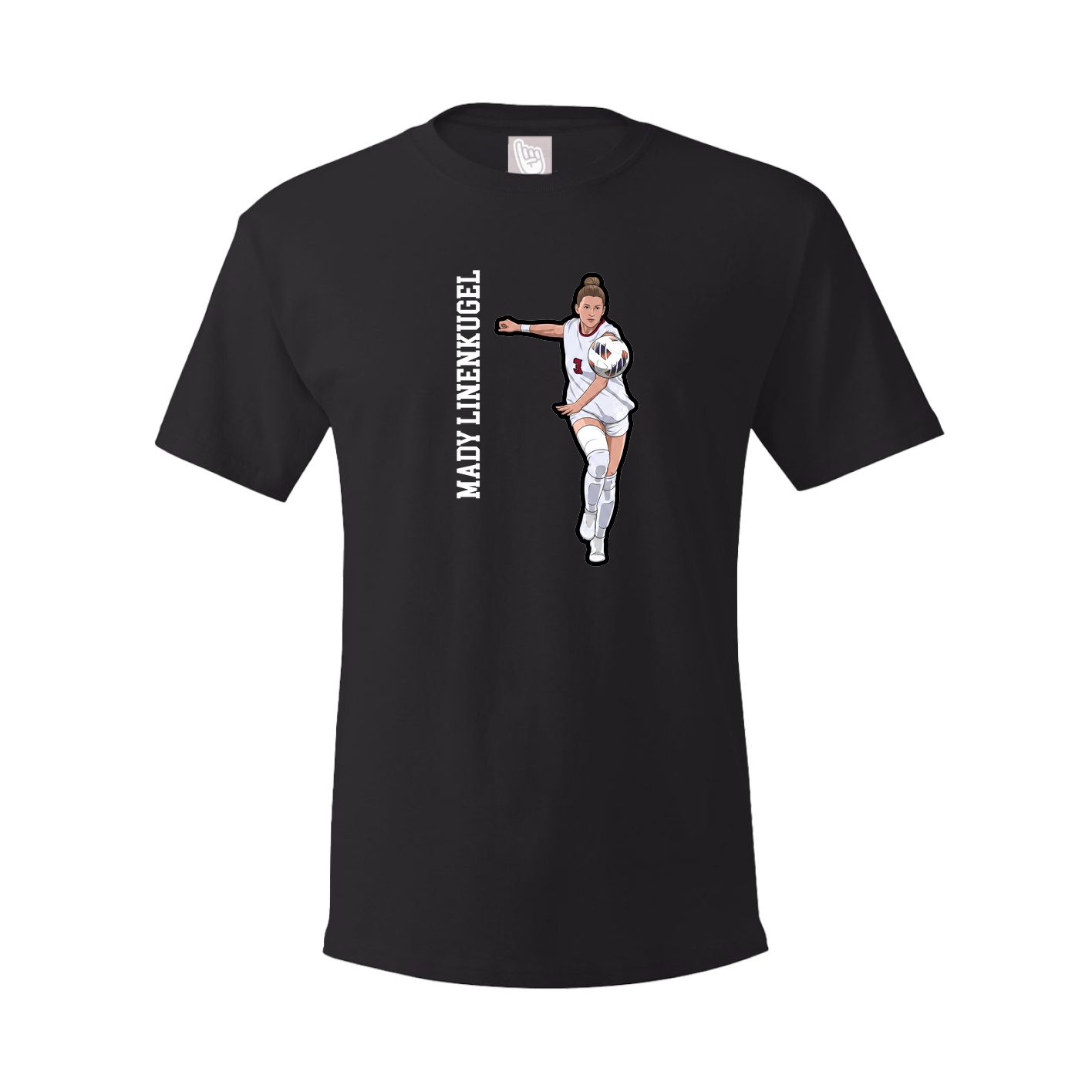 Tee — Name Vertical in Black