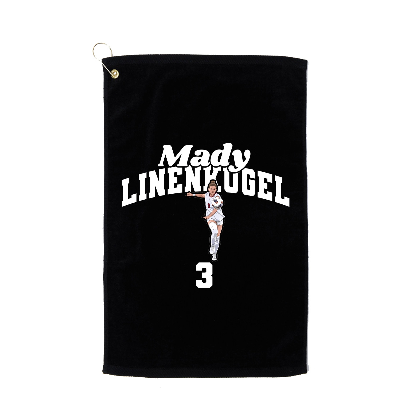 Golf Towel — Signature Arch in Black