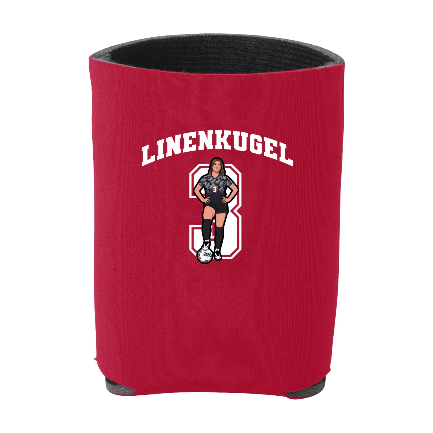 Can Holder — Number in Red