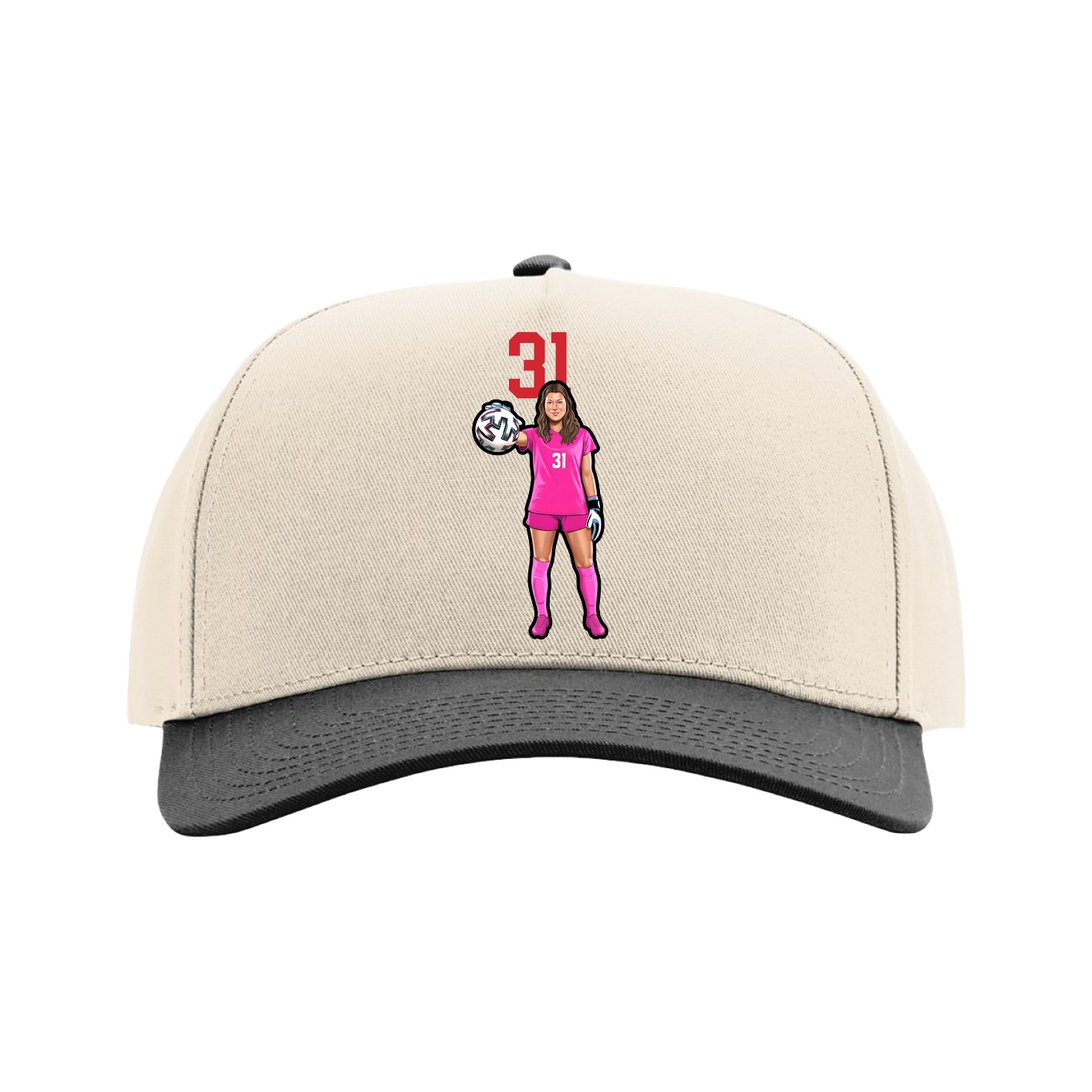 Full Fabric Five-Panel Champ Cap