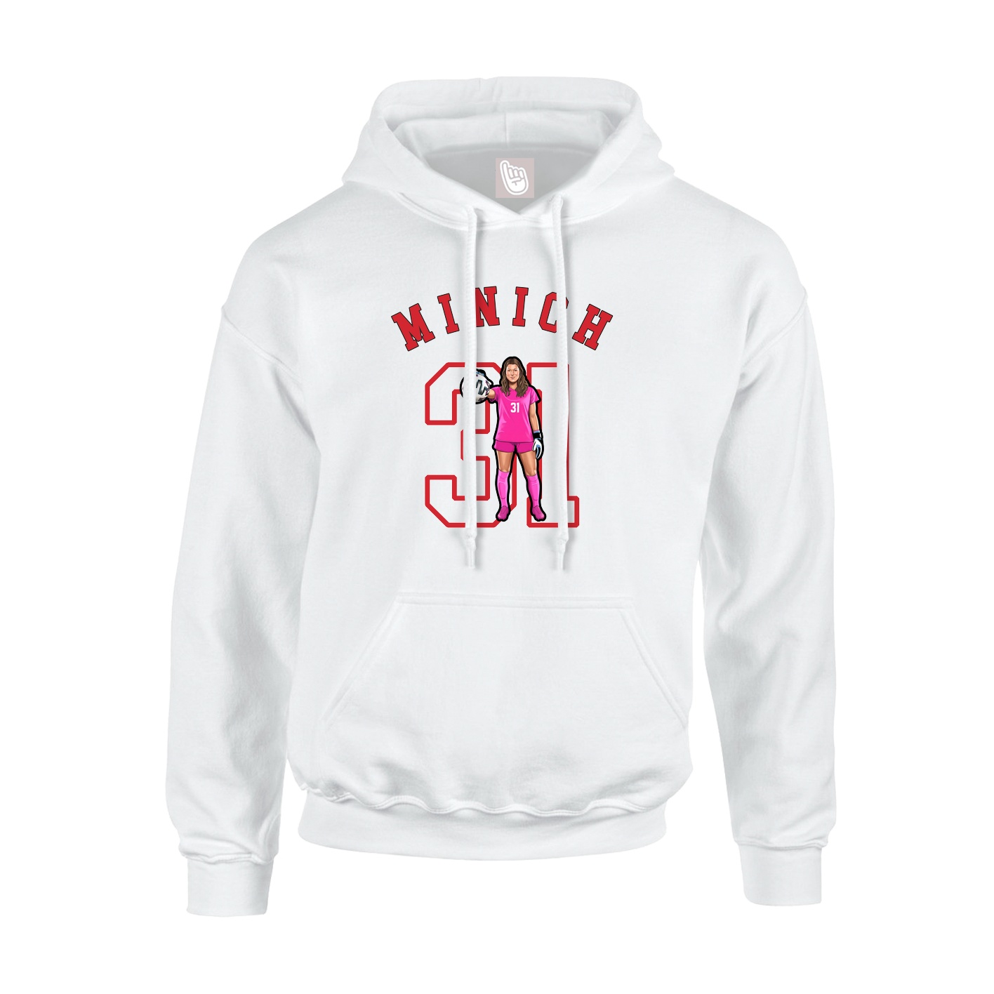 Hoodie — Shirsey Arch in White