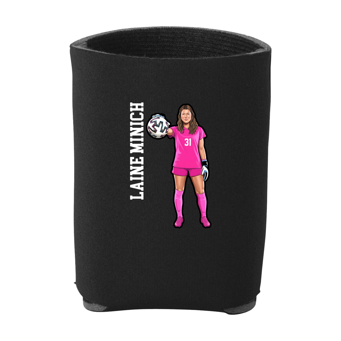 Can Holder — Name Vertical in Black