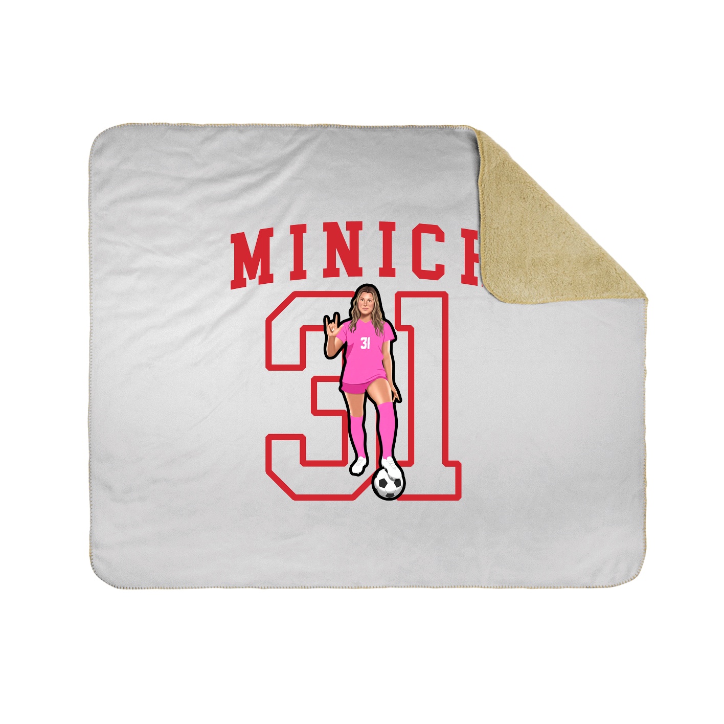 Throw Blanket — Shirsey in White