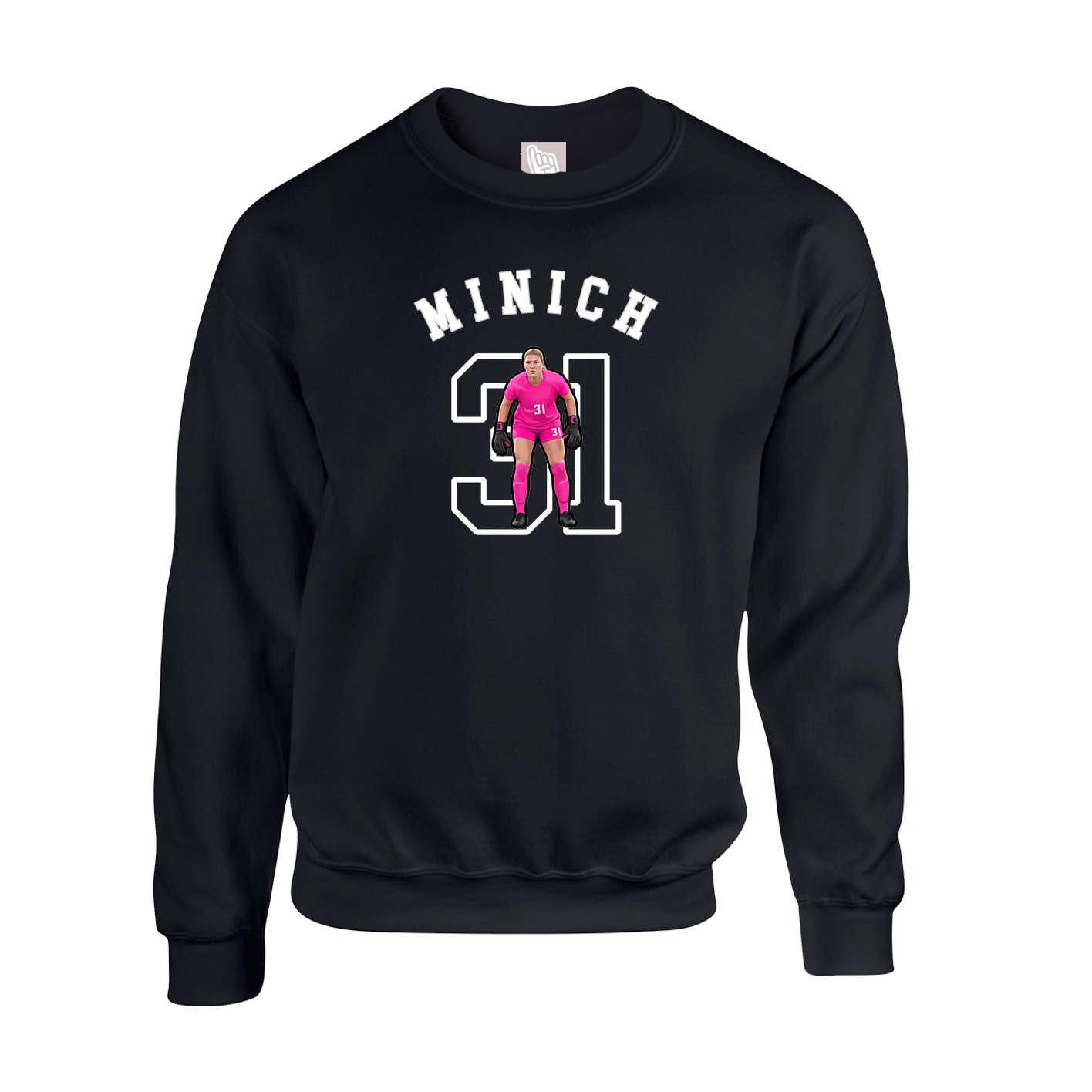 Fleece Crew — Shirsey Arch in Black