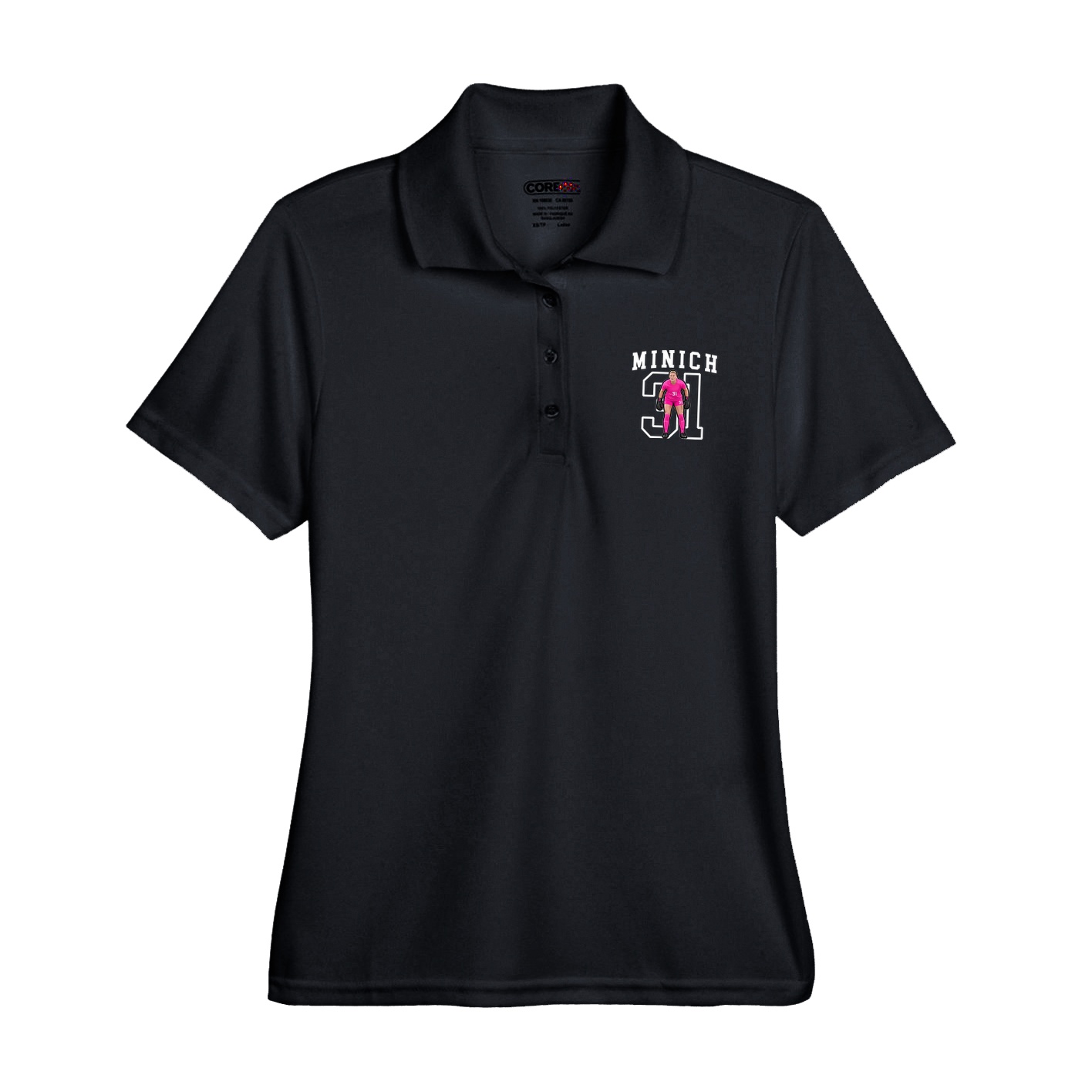 Womens Performance Polo — Shirsey in Black