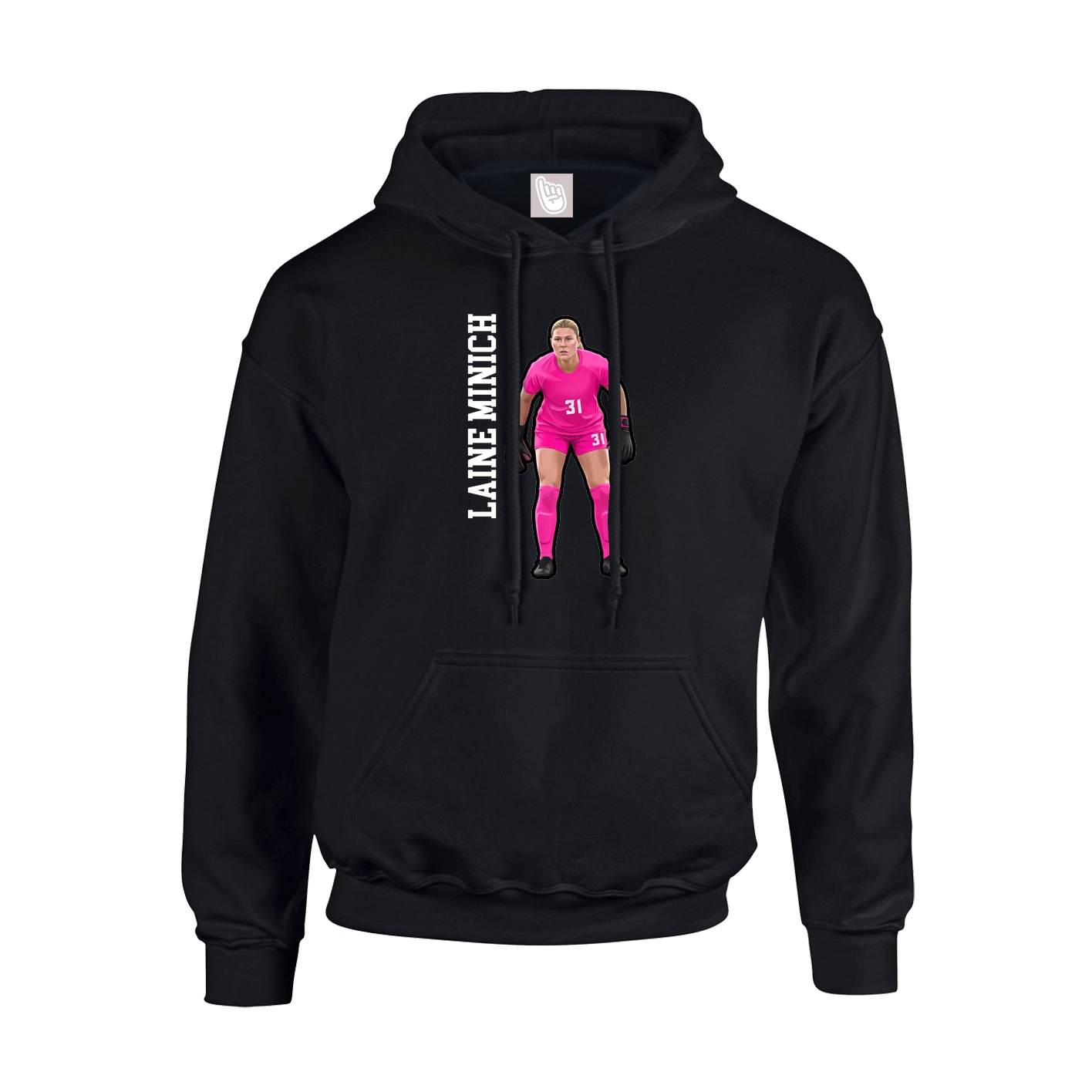 Youth Hoodie — Name Vertical in Black
