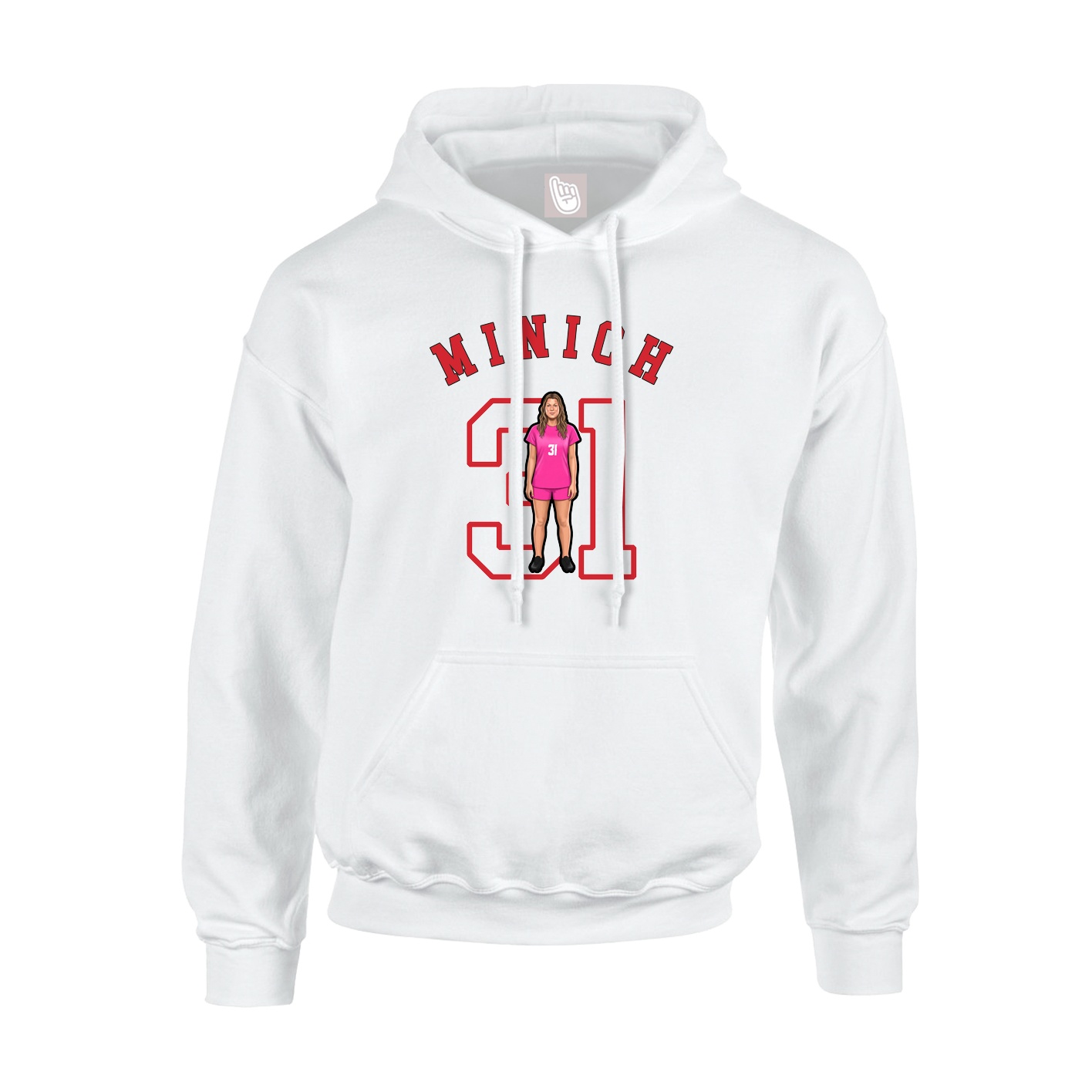 Youth Hoodie — Shirsey Arch in White