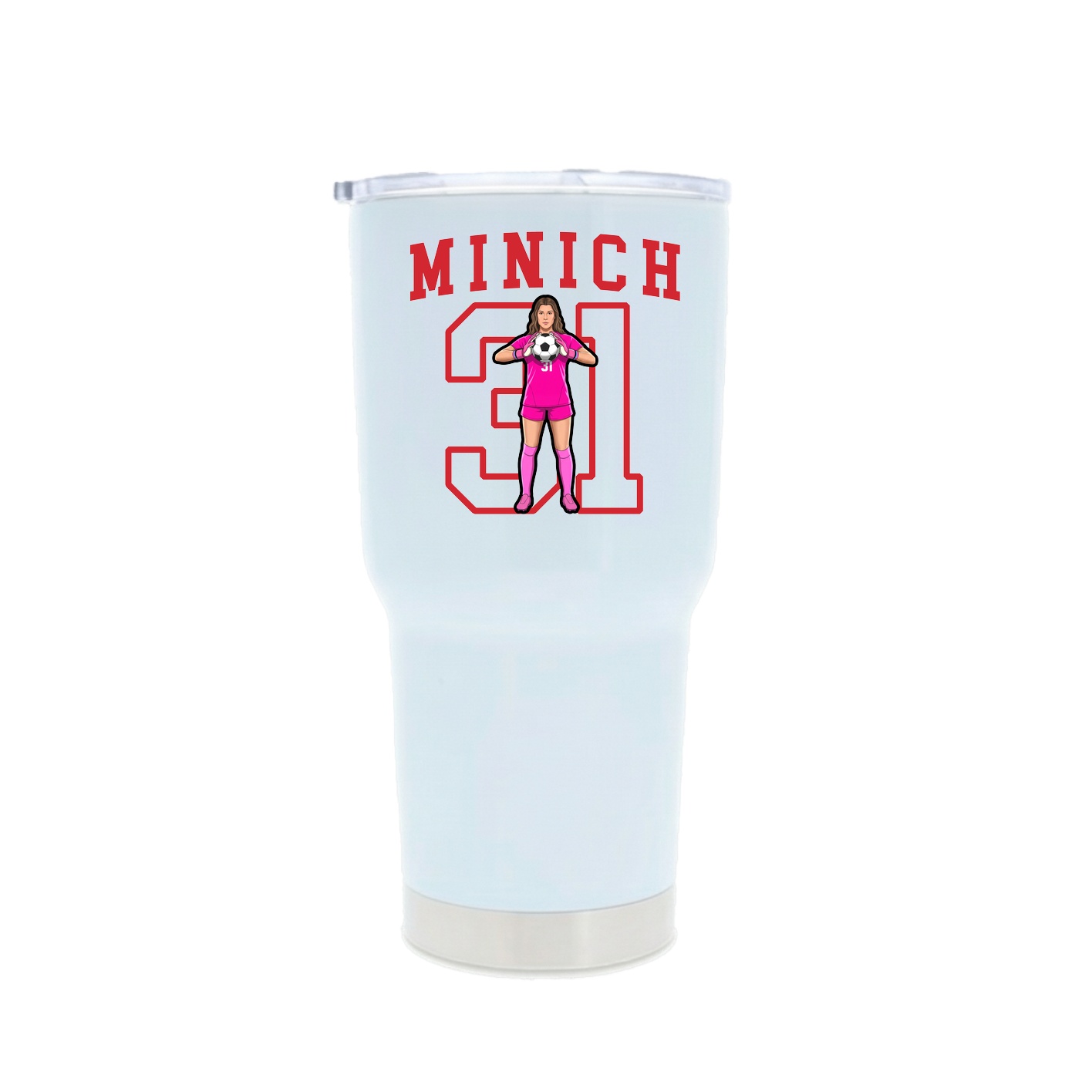 30oz Stainless Steel Tumbler — Shirsey in White