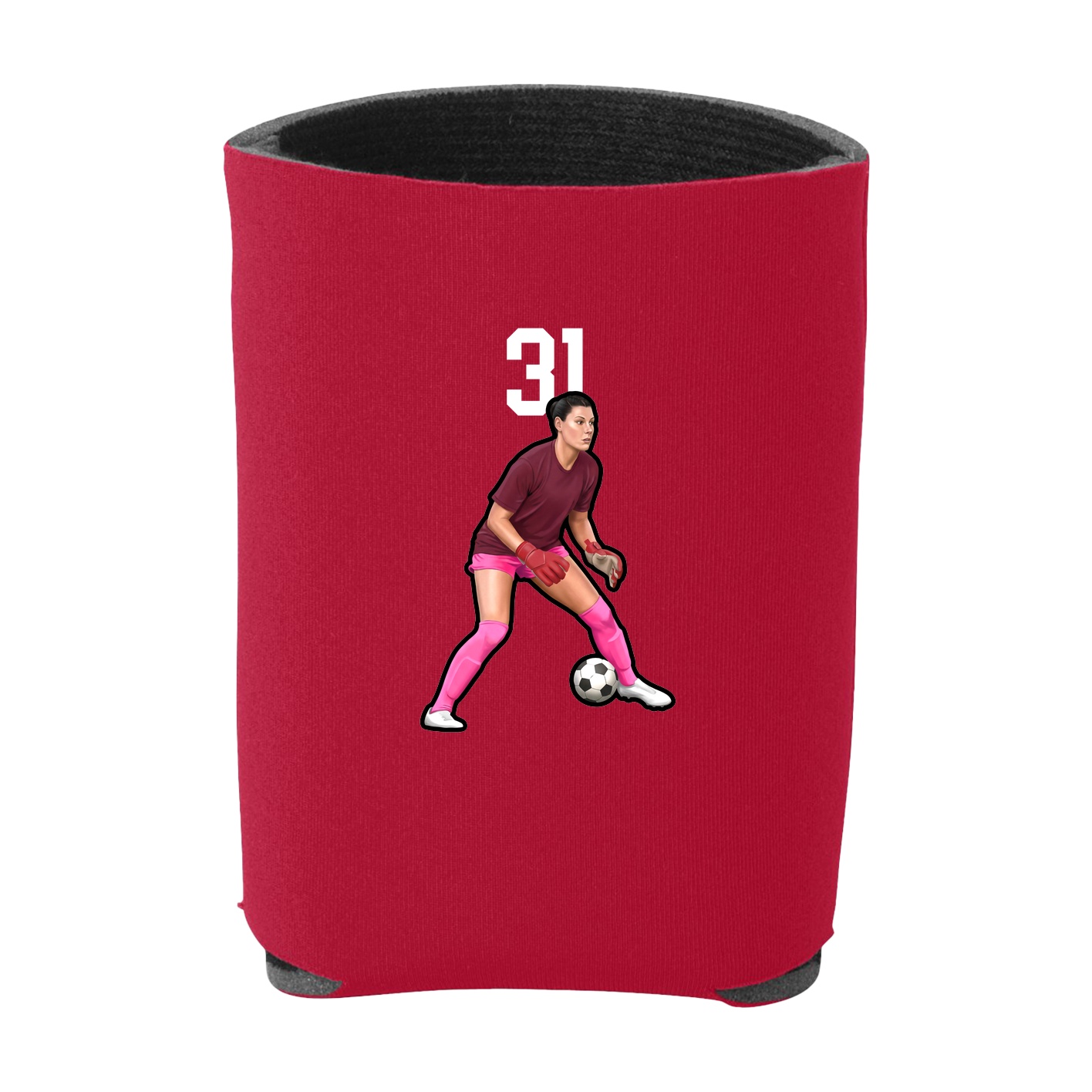 Can Holder — Number Top in Red