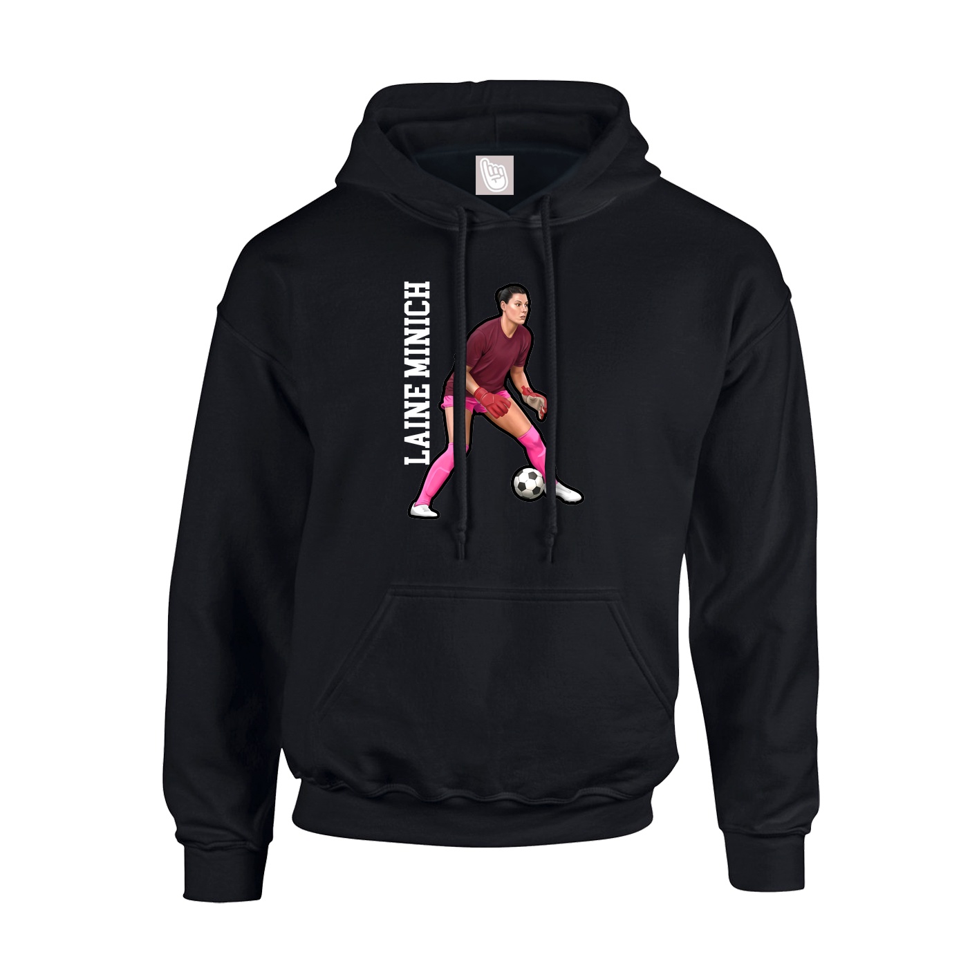 Hoodie — Name Vertical in Black