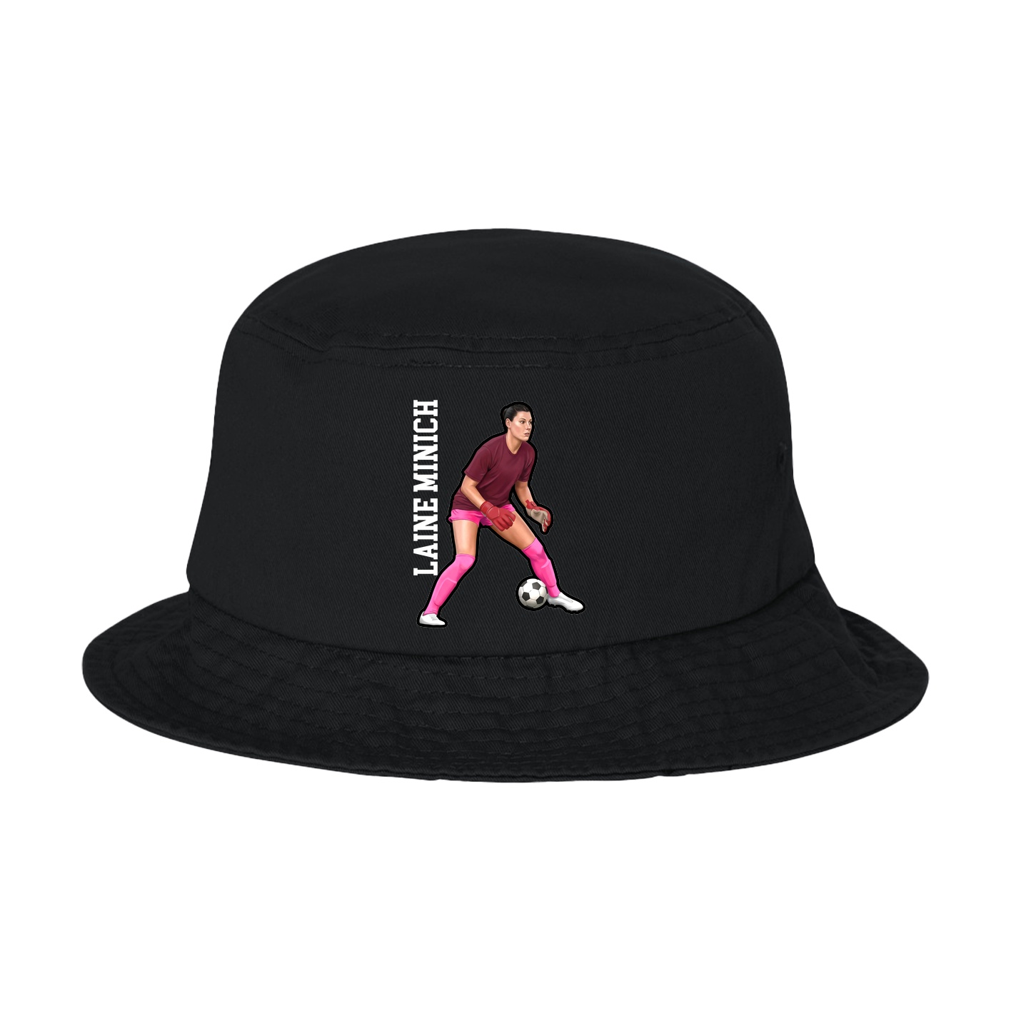 Bucket Cap — Name Vertical in Black