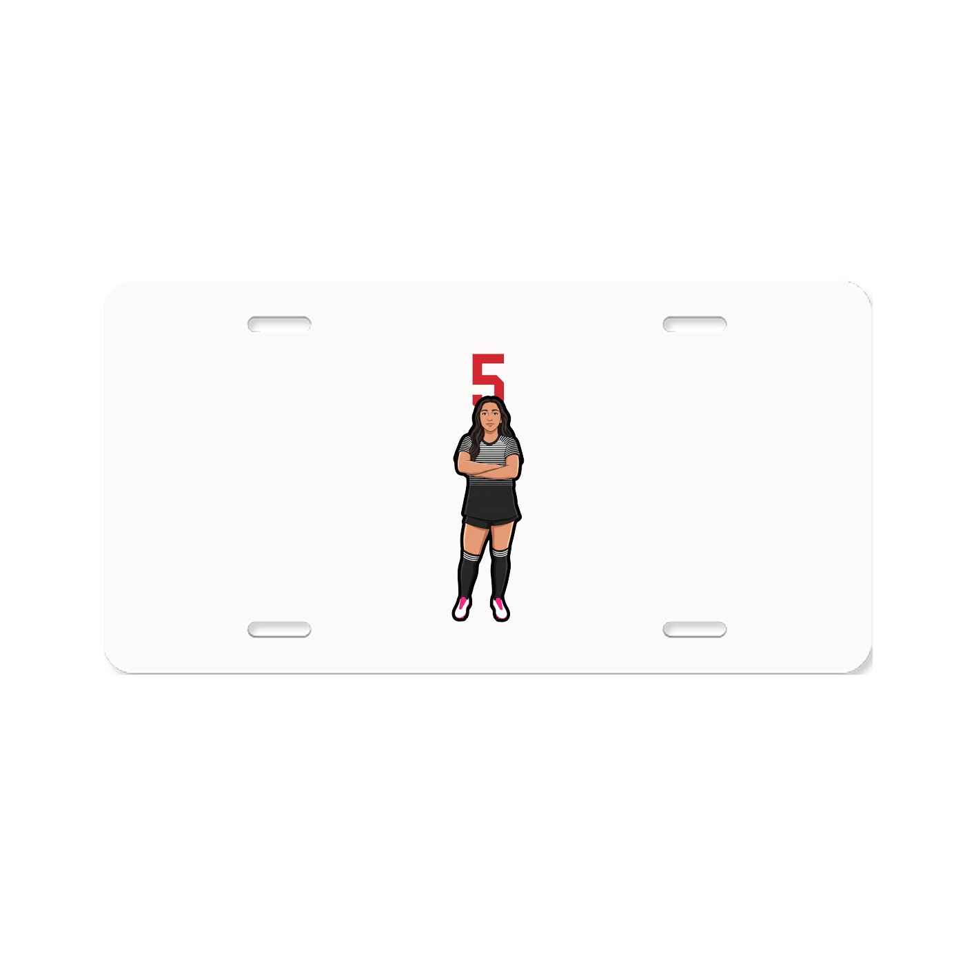 License Plate — Number Top in Classic