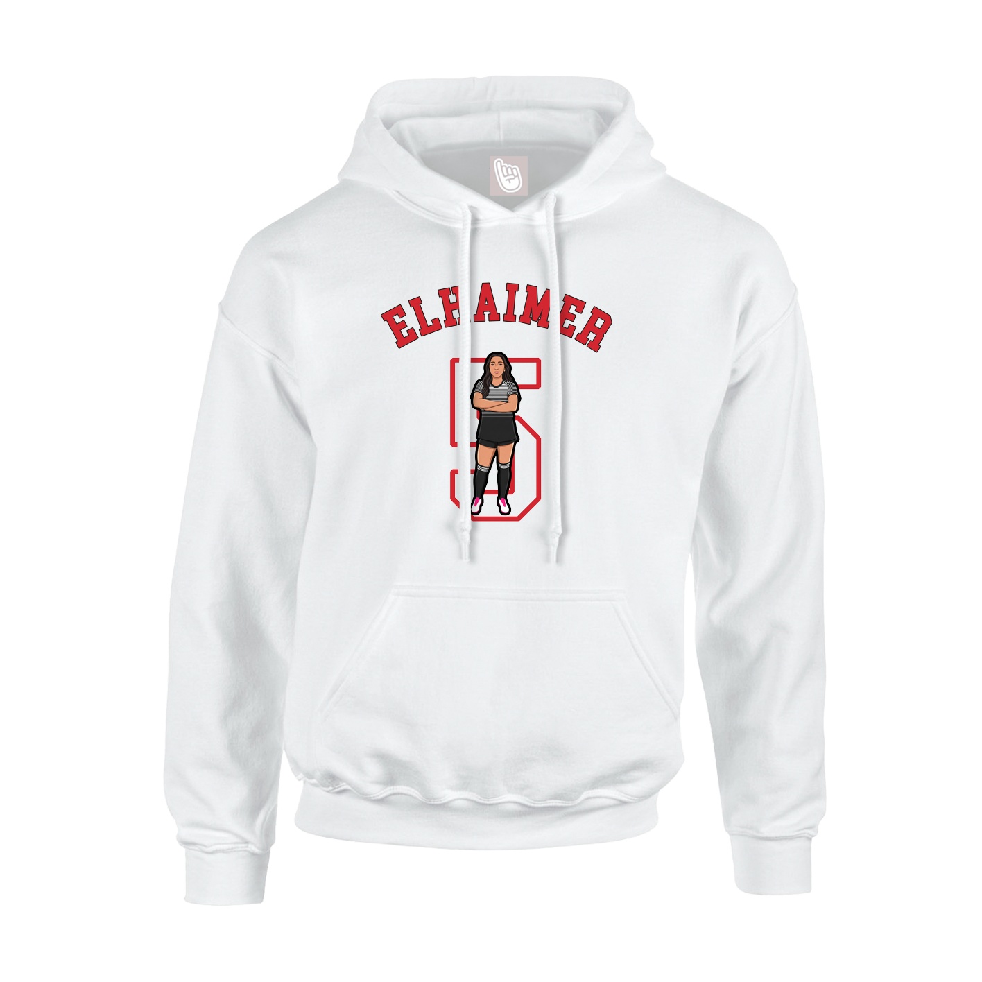 Youth Hoodie — Shirsey Arch in White