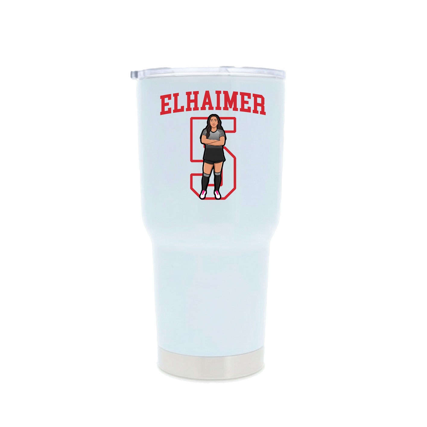 30oz Stainless Steel Tumbler — Shirsey in White
