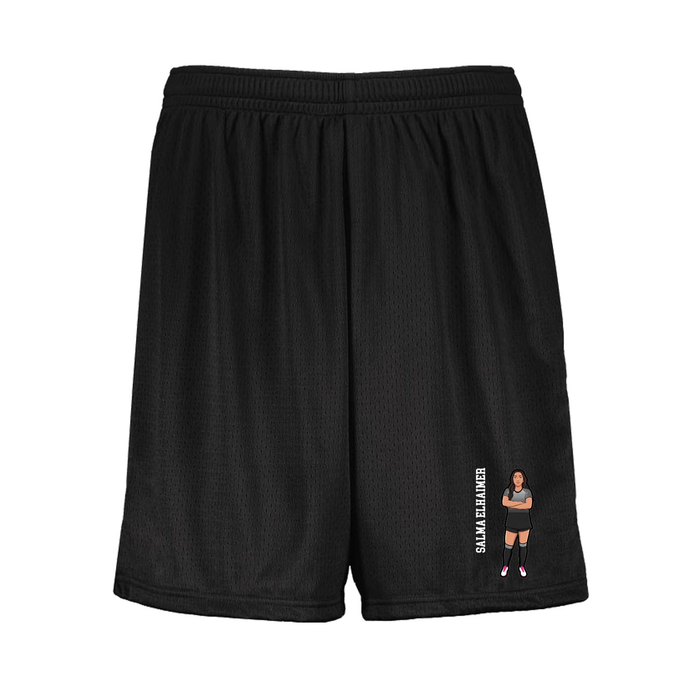 Shorts — Name Vertical in Black
