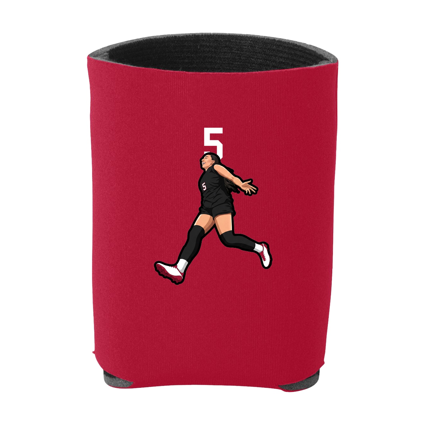 Can Holder — Number Top in Red