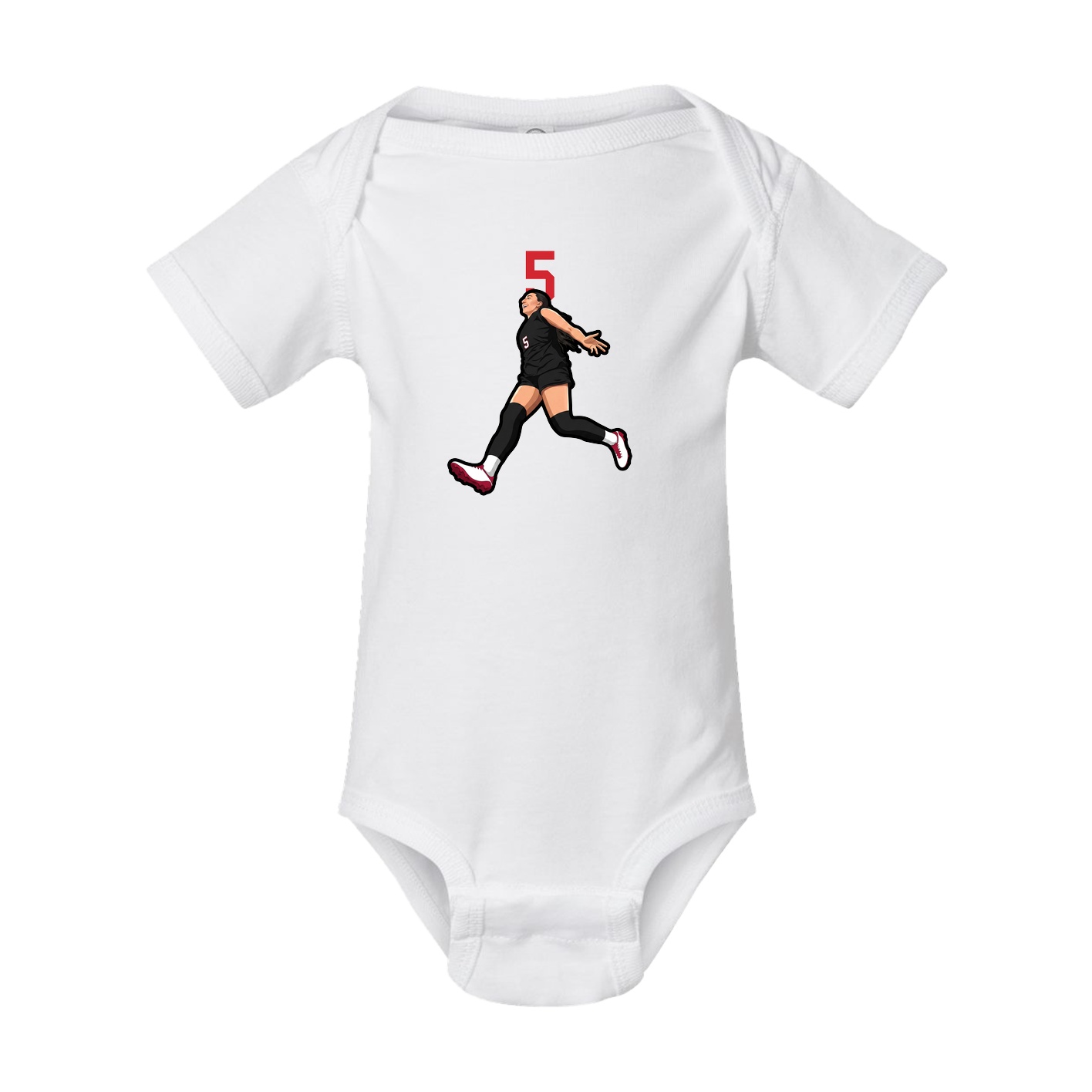 Baby Onesie — Number Top in White