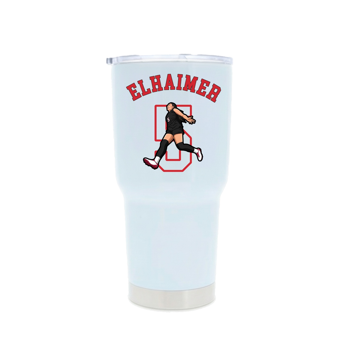30oz Stainless Steel Tumbler — Shirsey Arch in White