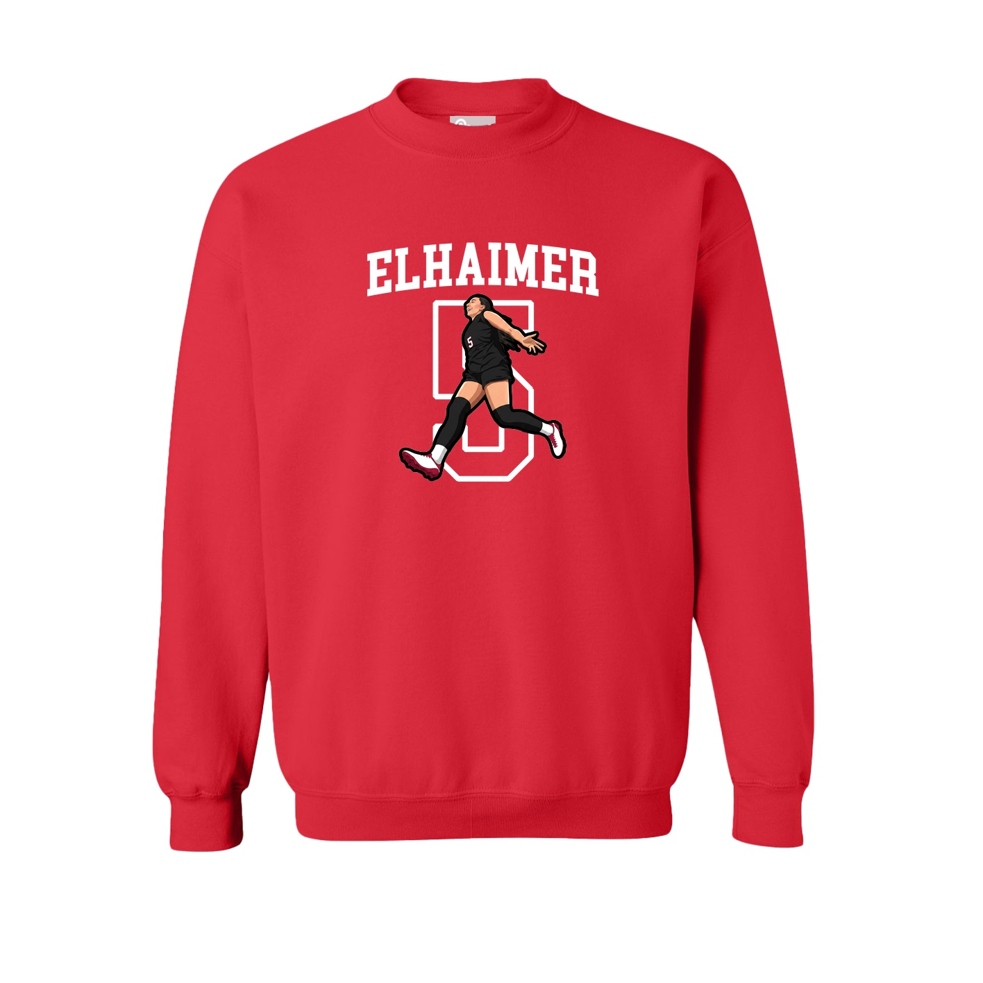 Fleece Crew — Shirsey in Red