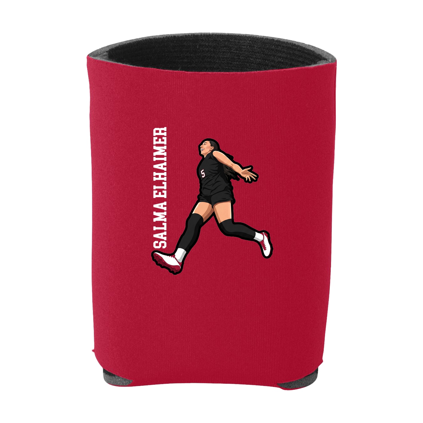 Can Holder — Name Vertical in Red