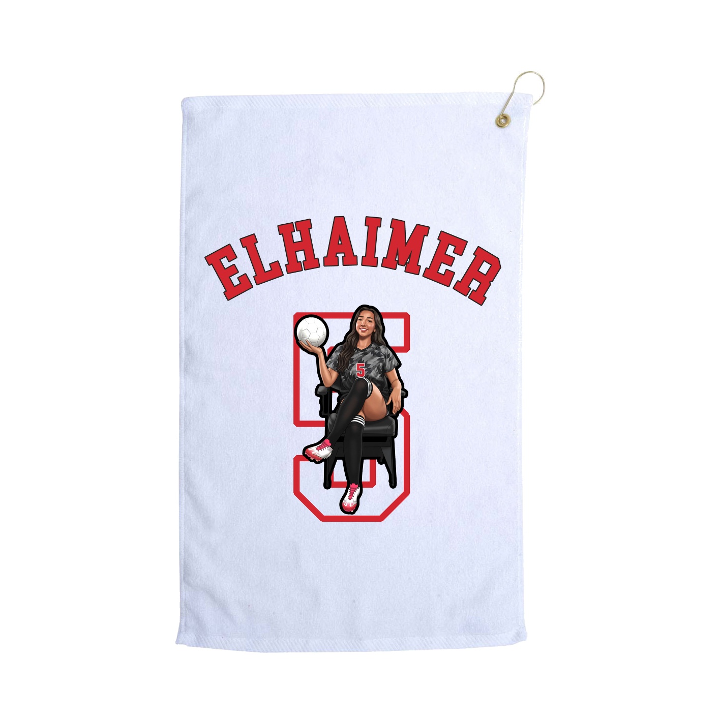 Golf Towel — Shirsey Arch in White