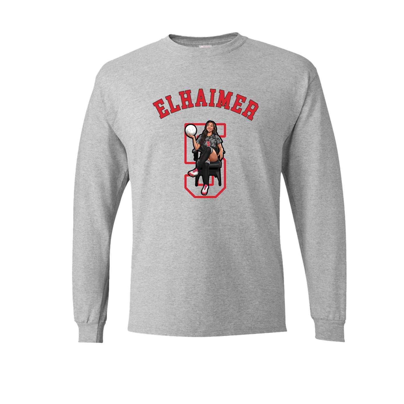 Long Sleeve Tee — Shirsey Arch in Grey