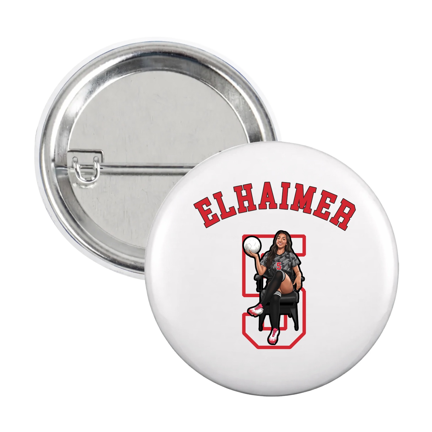 Game Day Button — Shirsey Arch in White