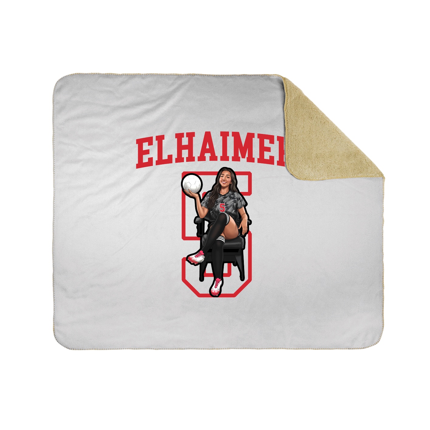 Throw Blanket — Shirsey in White