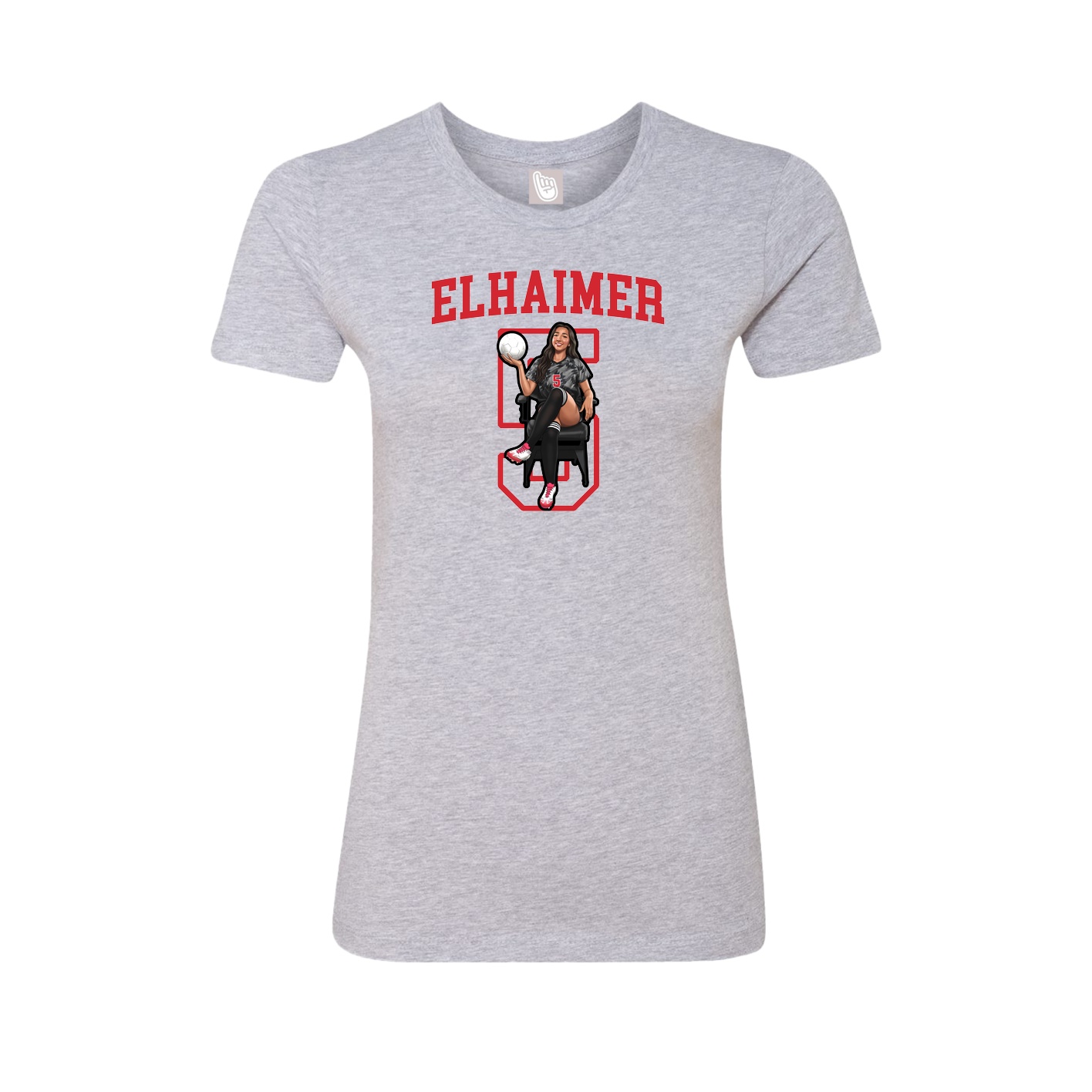 Fitted Women's Tee — Shirsey in Grey