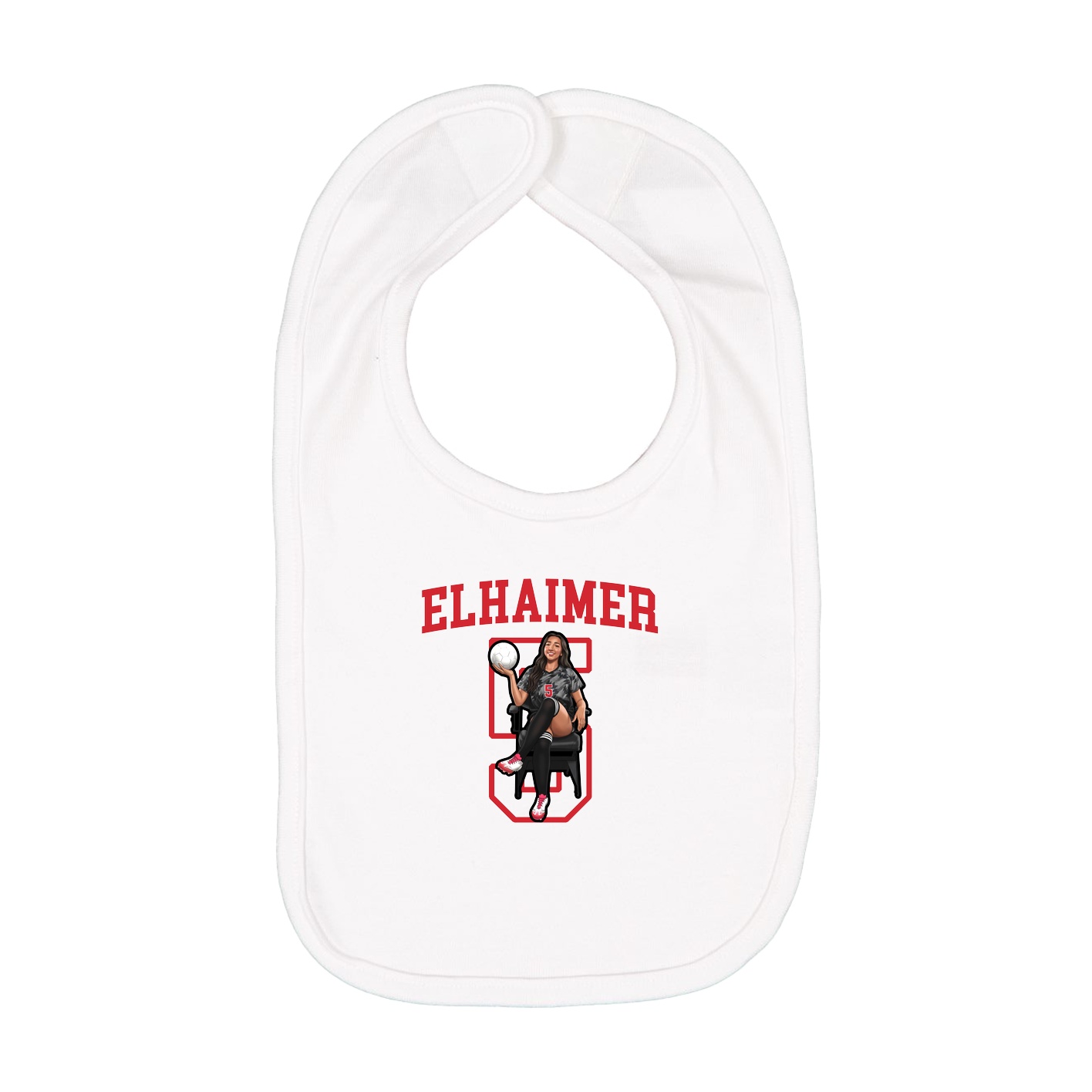 Infant Bib — Shirsey in White