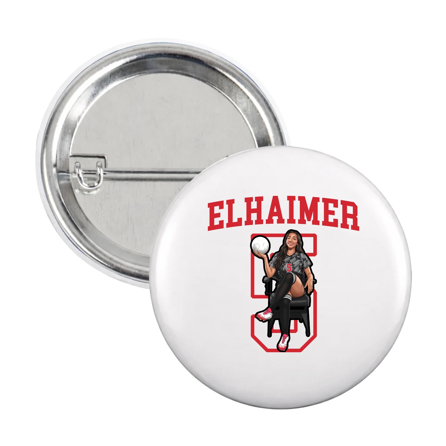 Game Day Button — Shirsey in White