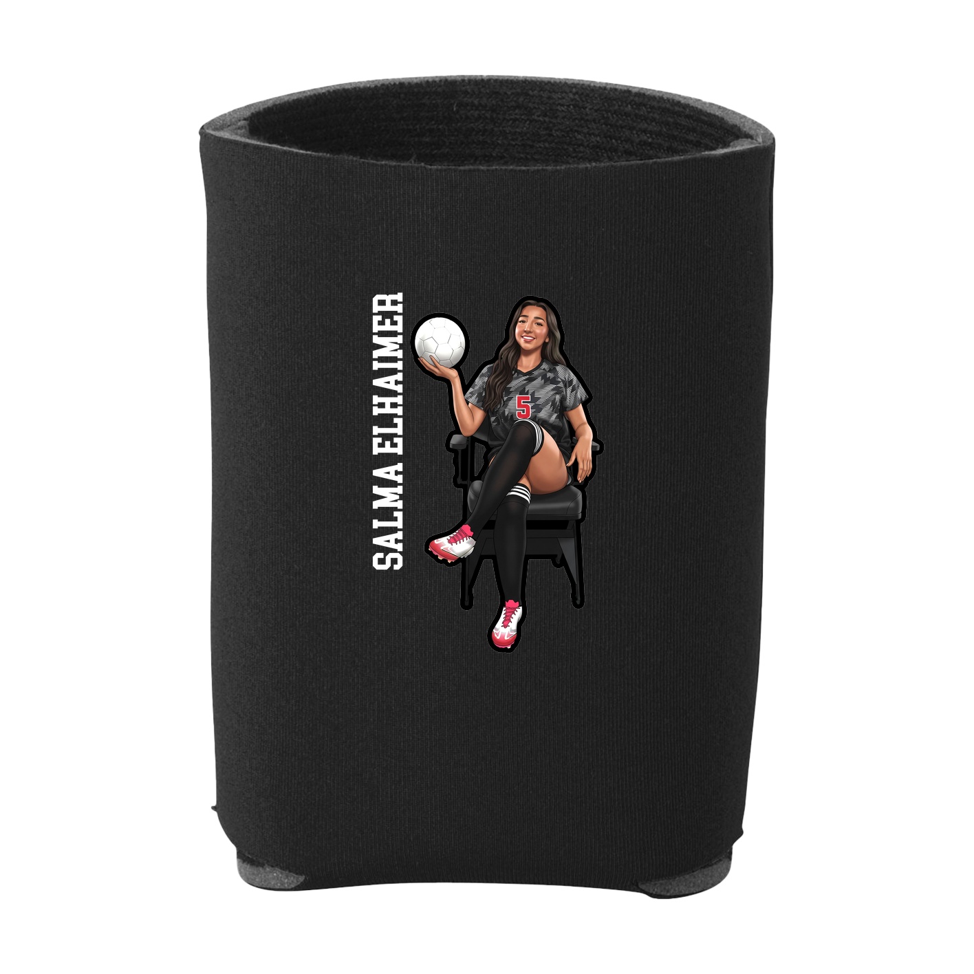 Can Holder — Name Vertical in Black