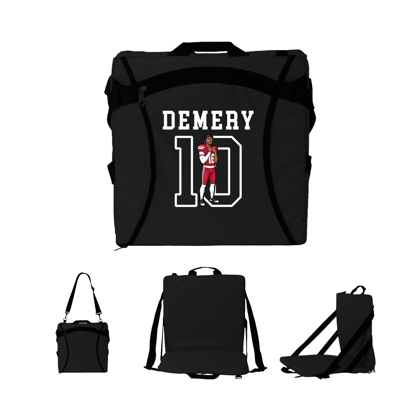 Folding Stadium Seat — Shirsey in Black
