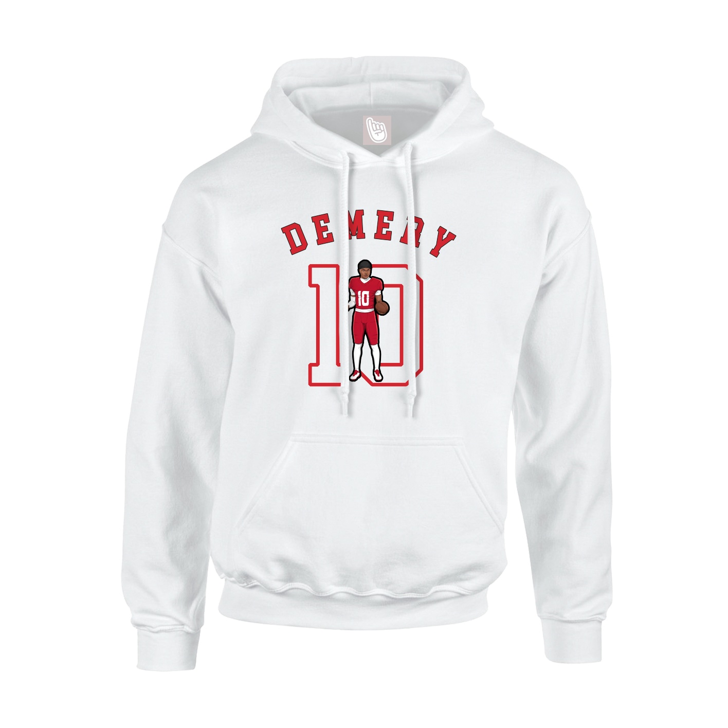 Youth Hoodie — Shirsey Arch in White
