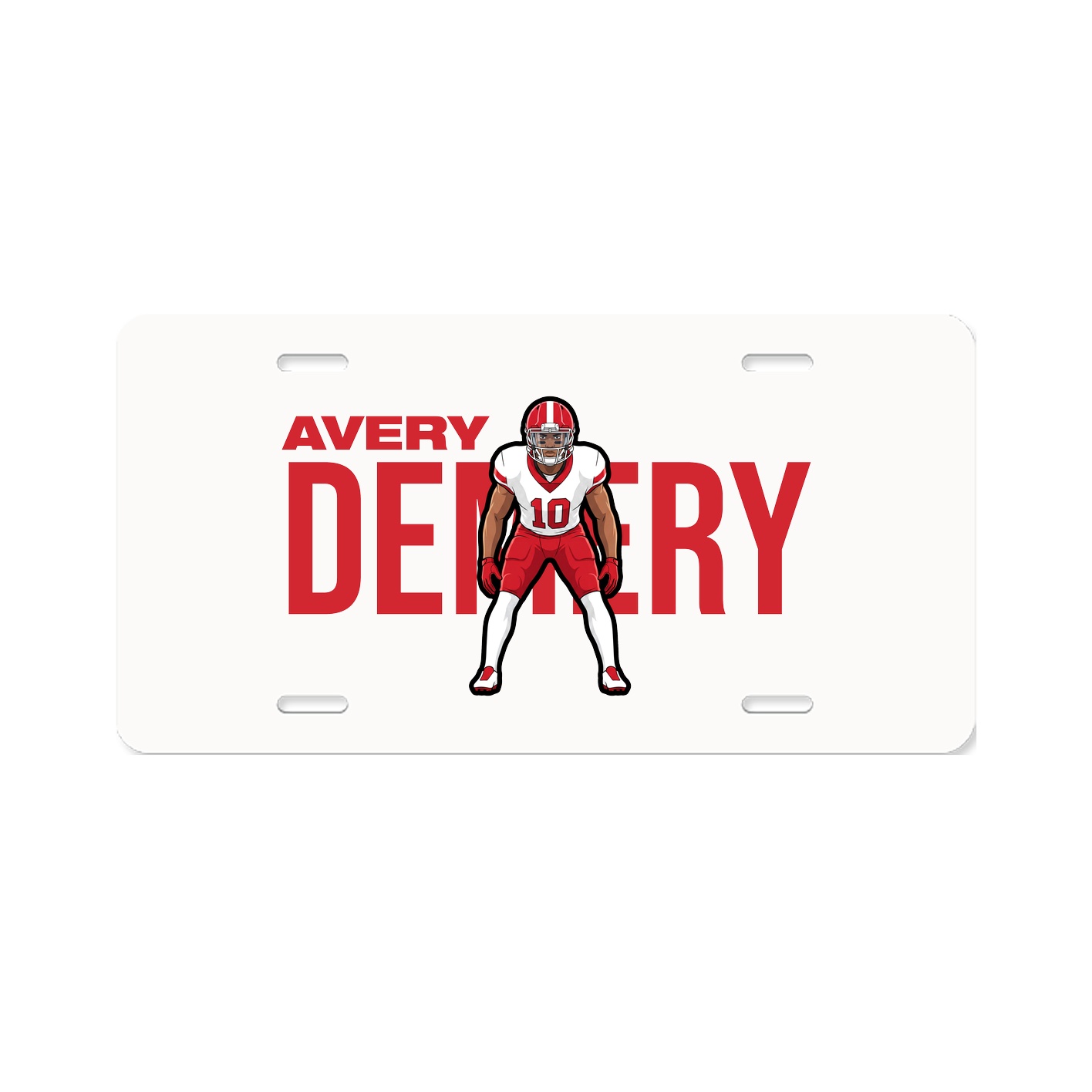 License Plate — Player Name in Classic