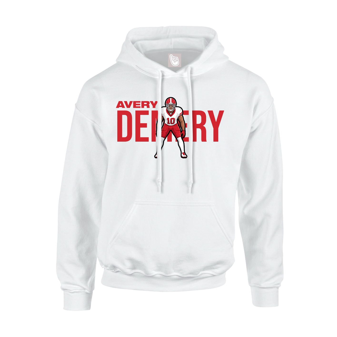 Hoodie — Player Name in White