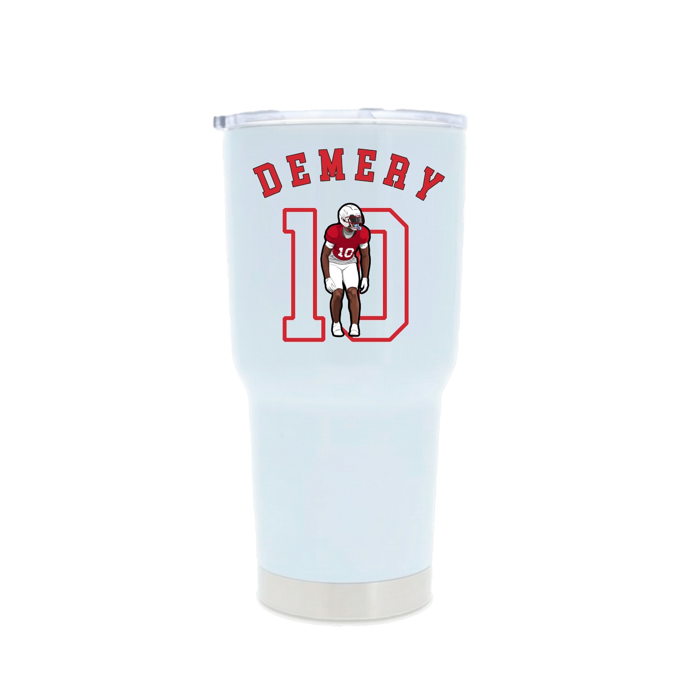30oz Stainless Steel Tumbler — Shirsey Arch in White