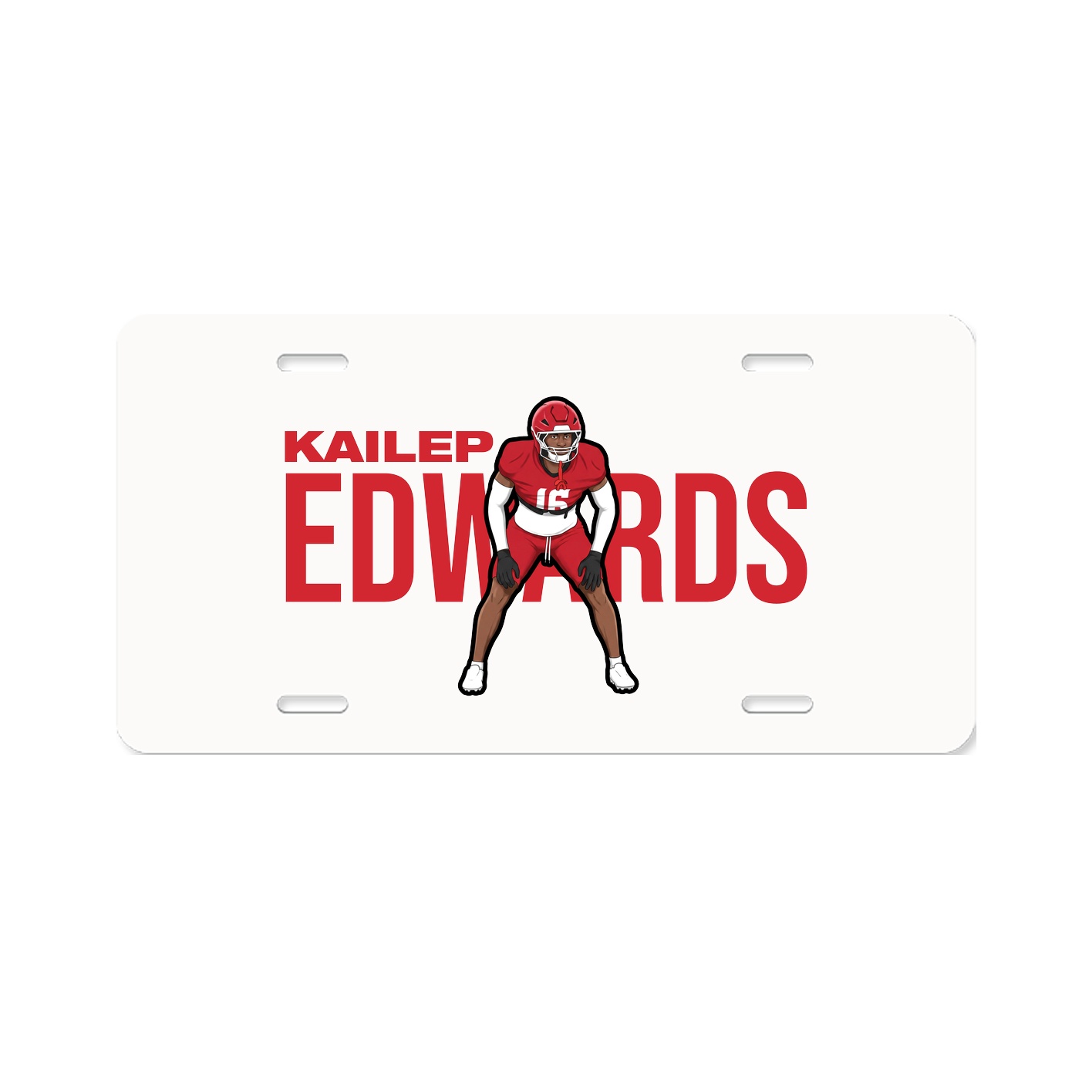 License Plate — Player Name in Classic