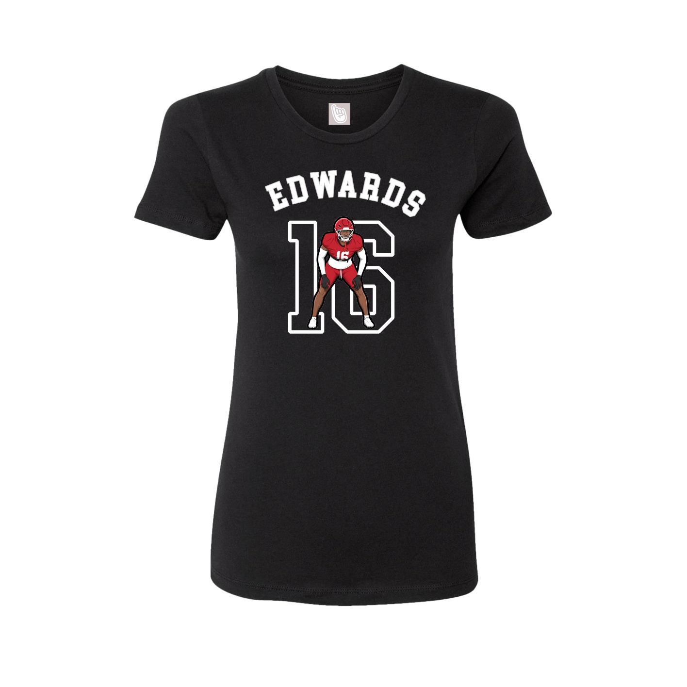 Fitted Women's Tee — Shirsey Arch in Black