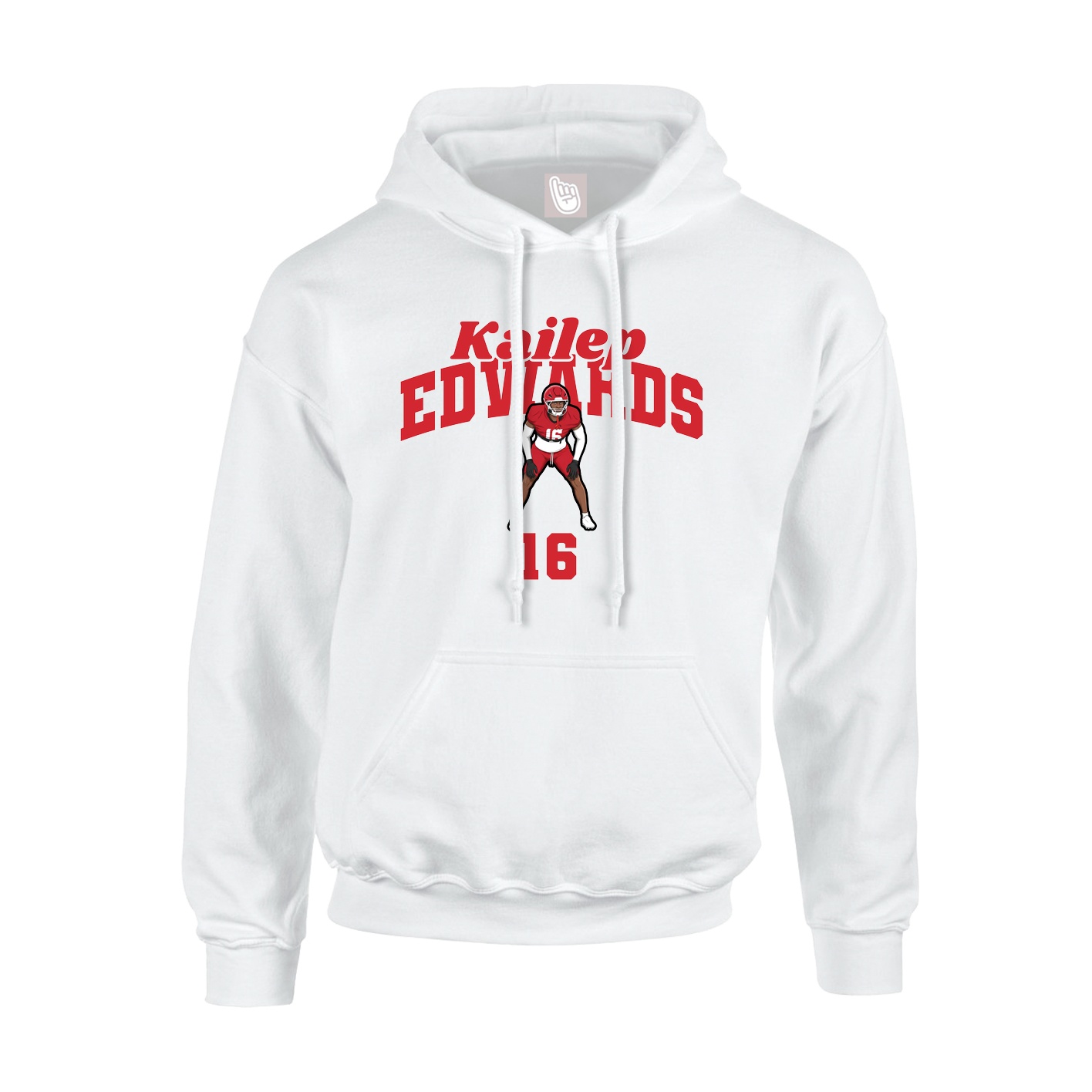 Hoodie — Signature Arch in White