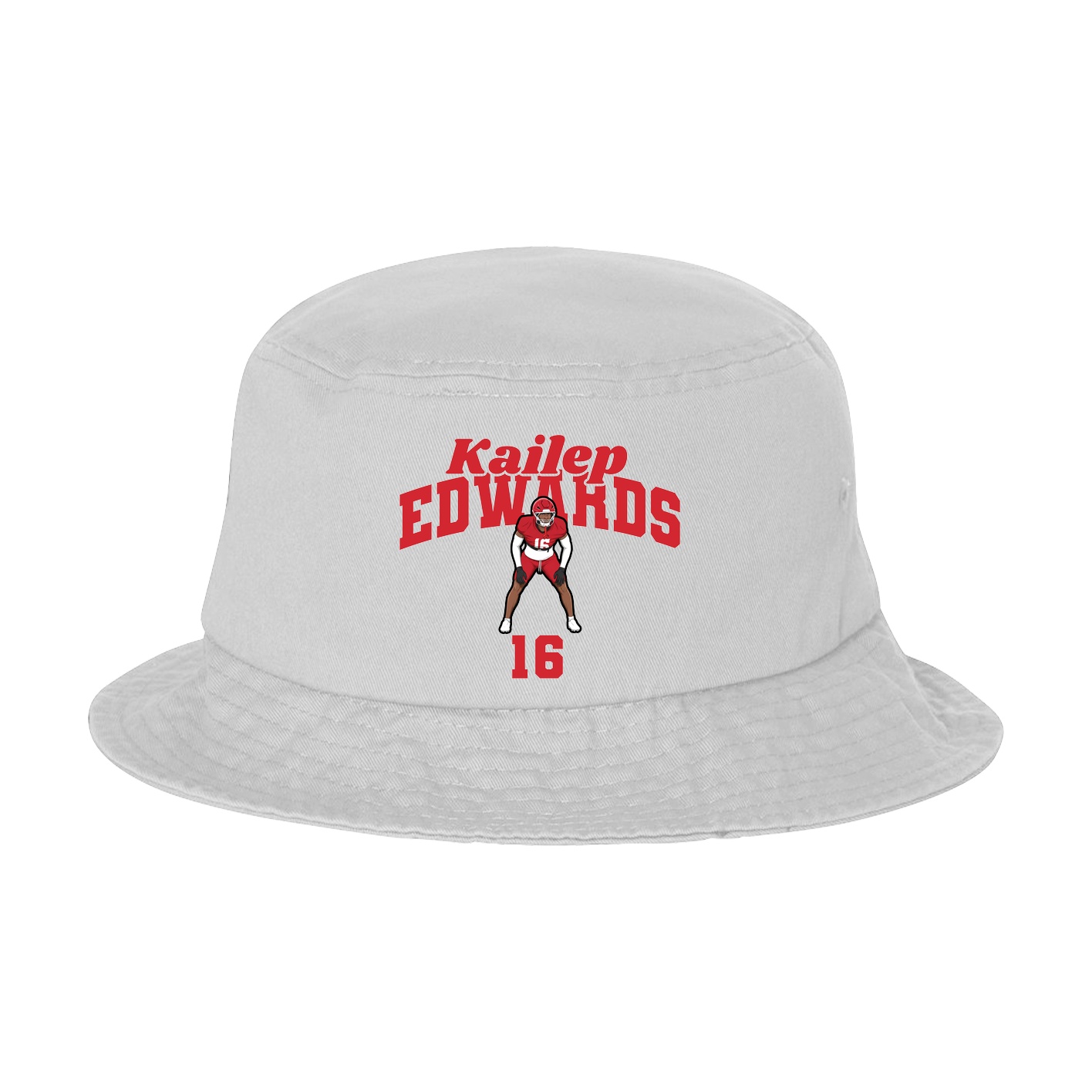 Bucket Cap — Signature Arch in White