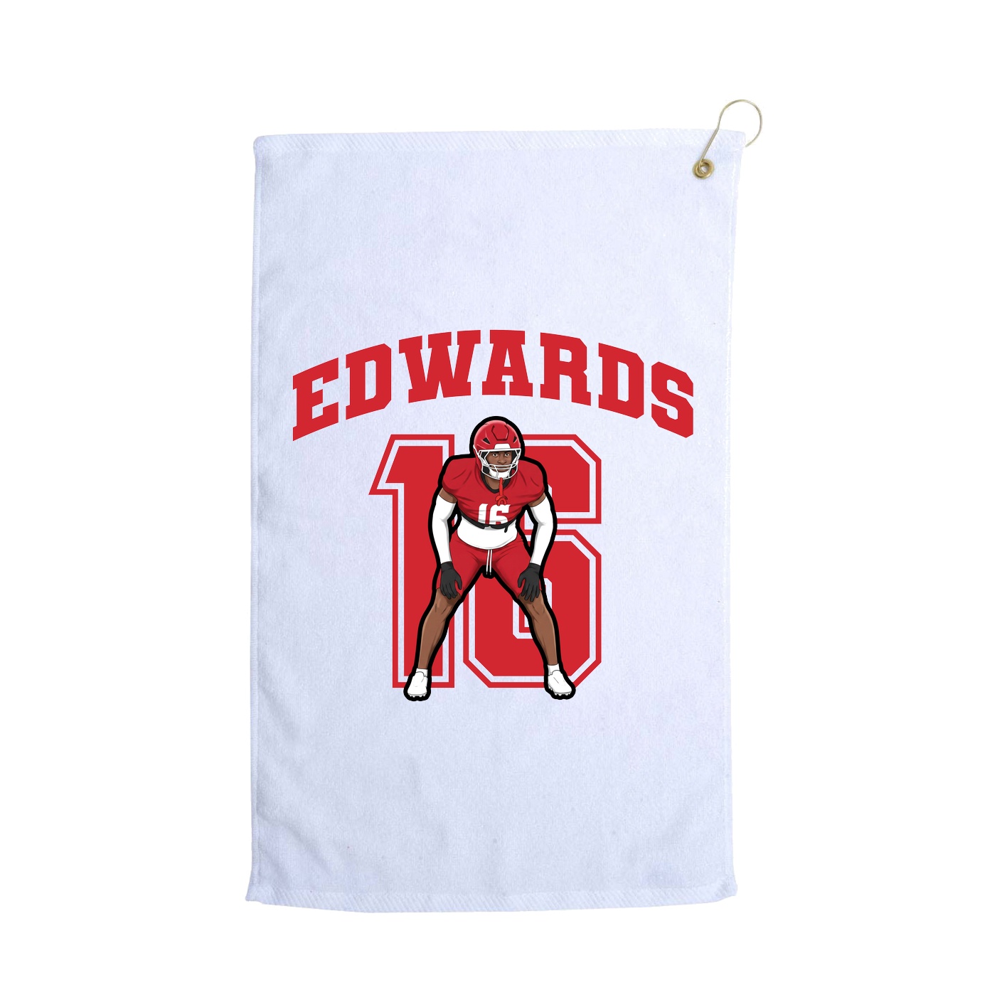Golf Towel — Number in White