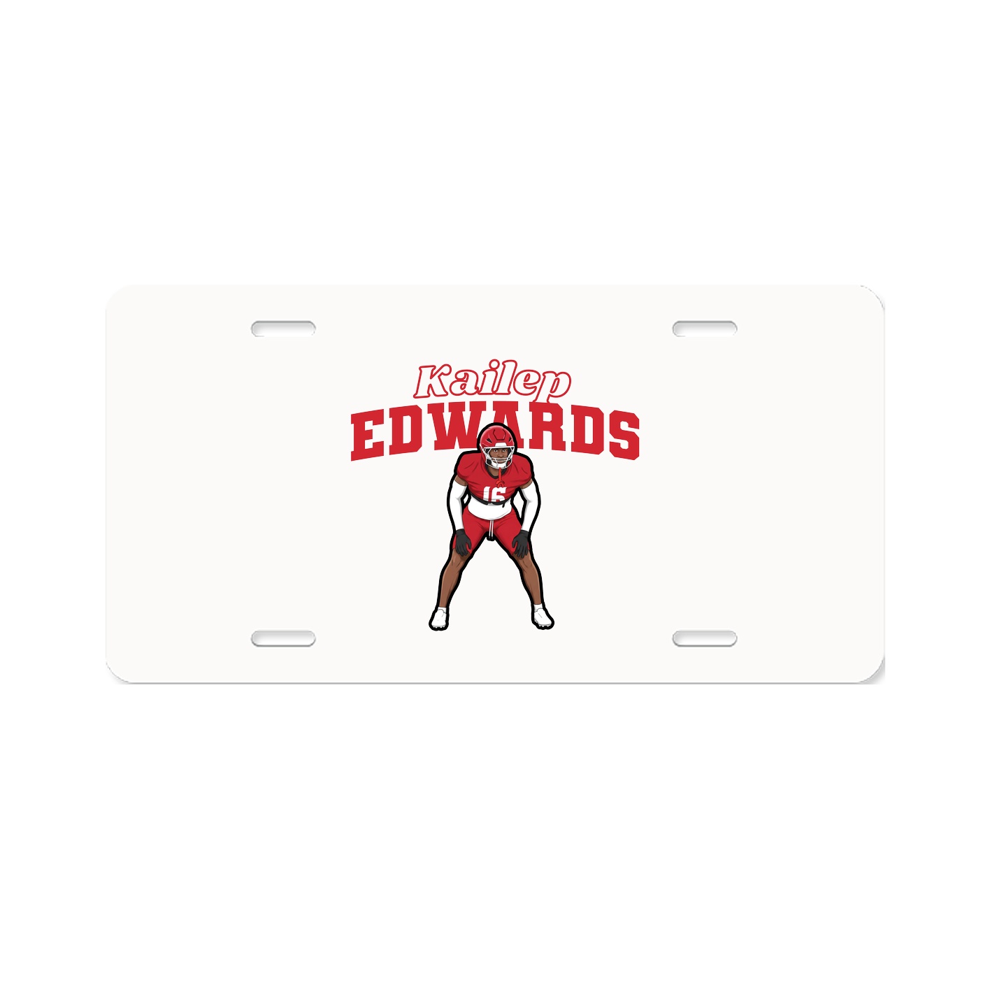 License Plate — Name Arch in Classic