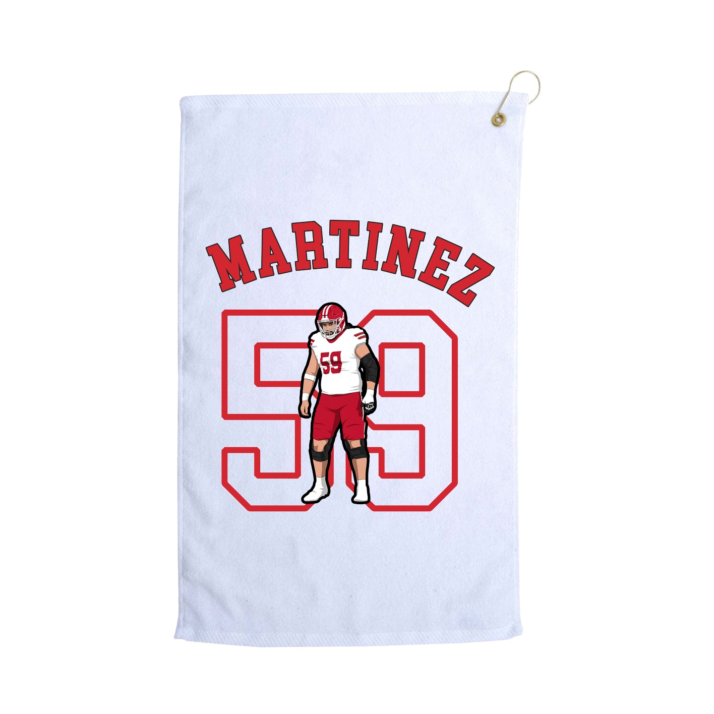 Golf Towel — Shirsey Arch in White