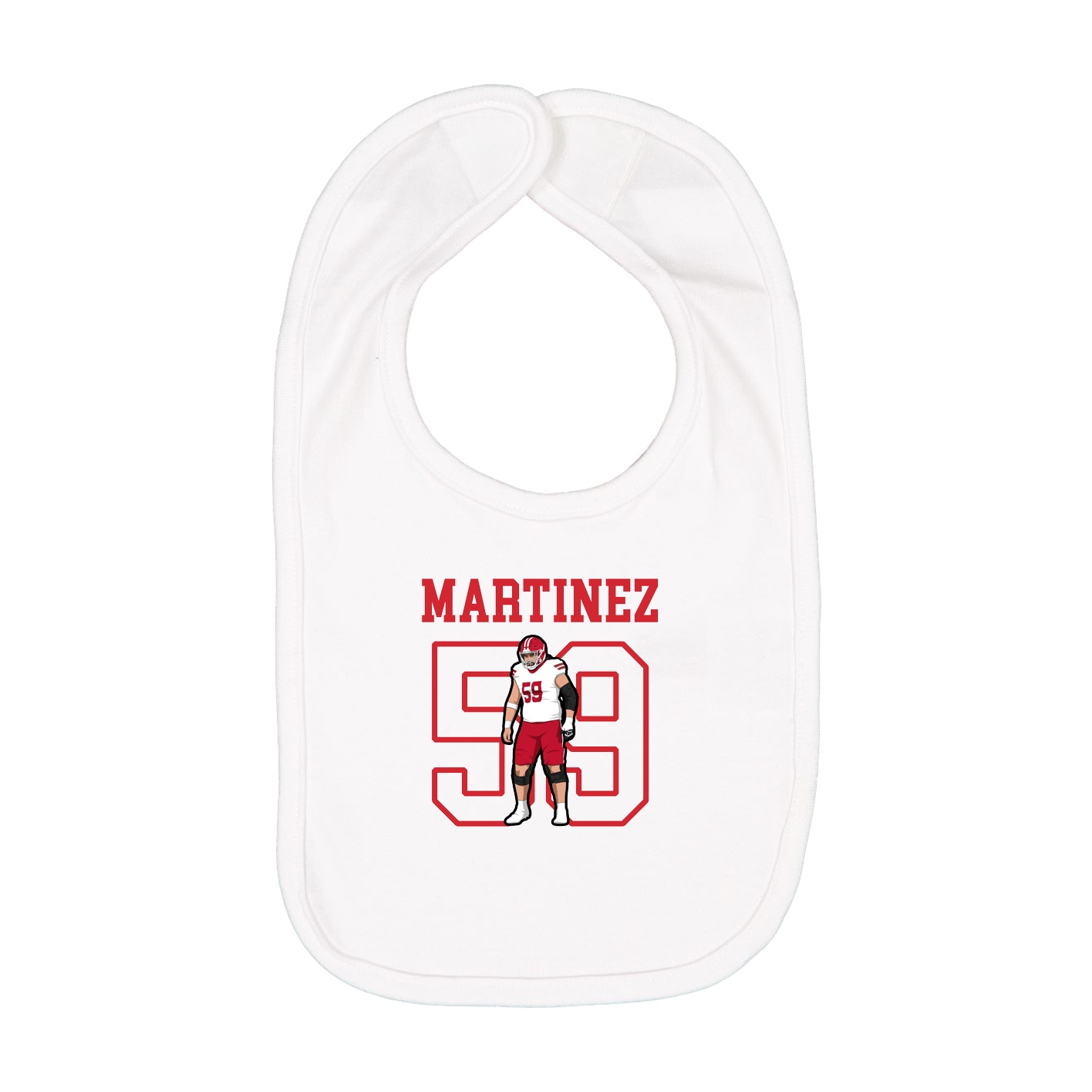 Infant Bib — Shirsey in White