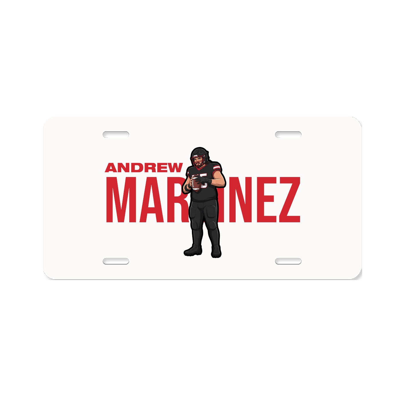 License Plate — Player Name in Classic