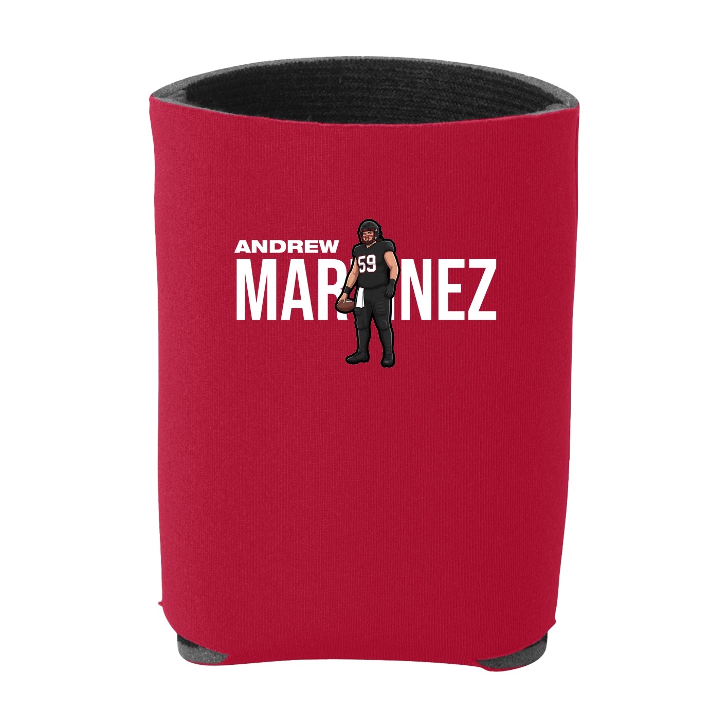 Can Holder — Player Name in Red