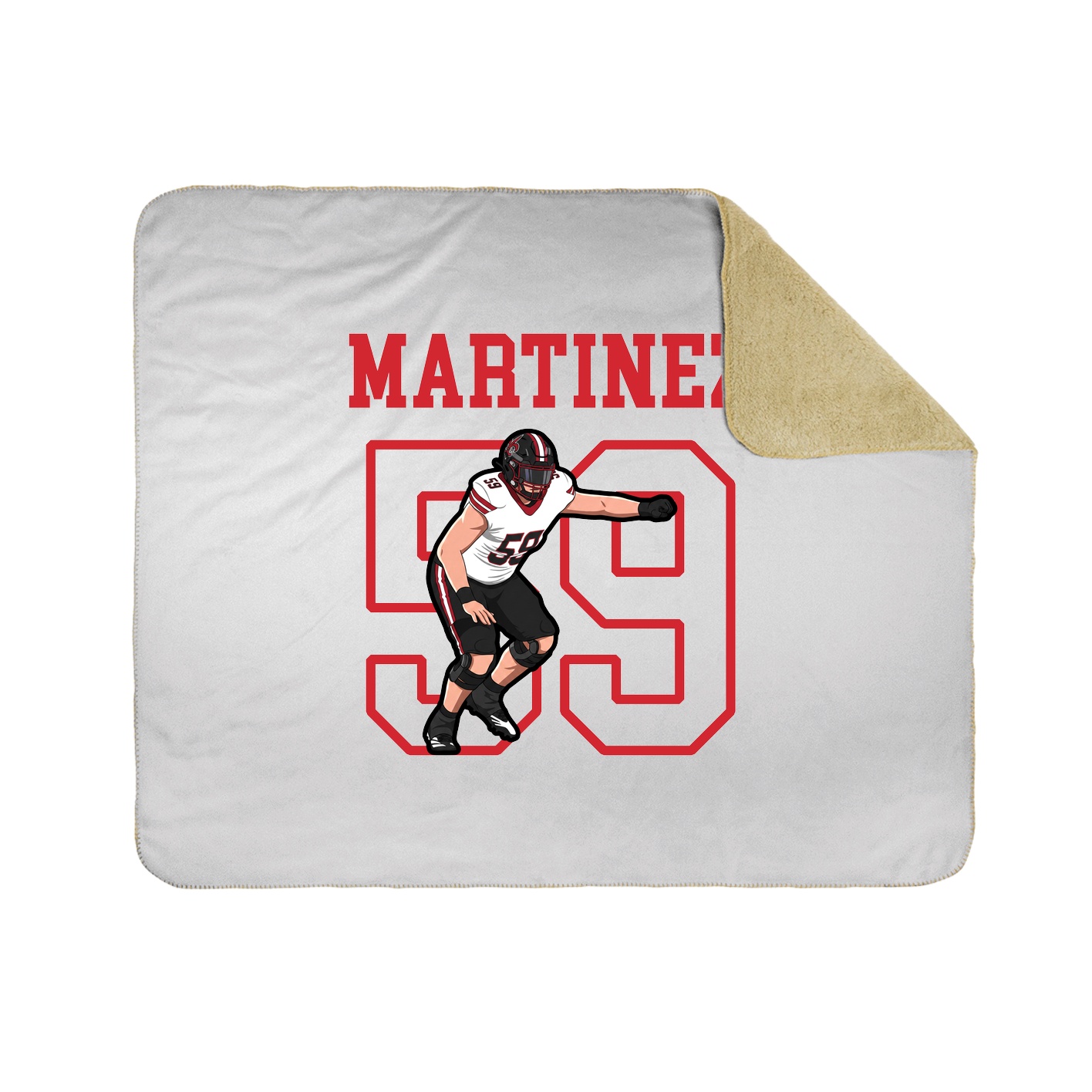 Throw Blanket — Shirsey in White