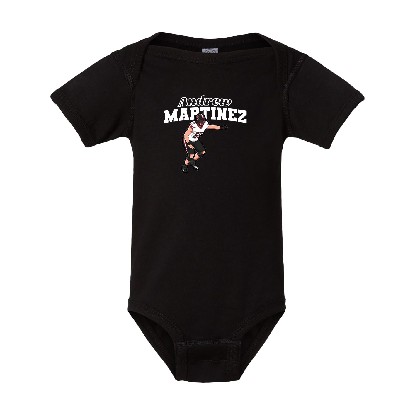 Baby Onesie — Name Arch in Black